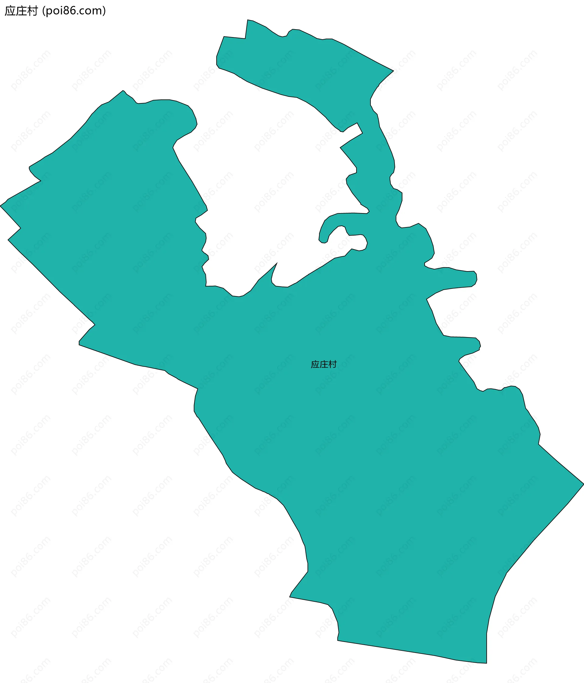 应庄村边界地图