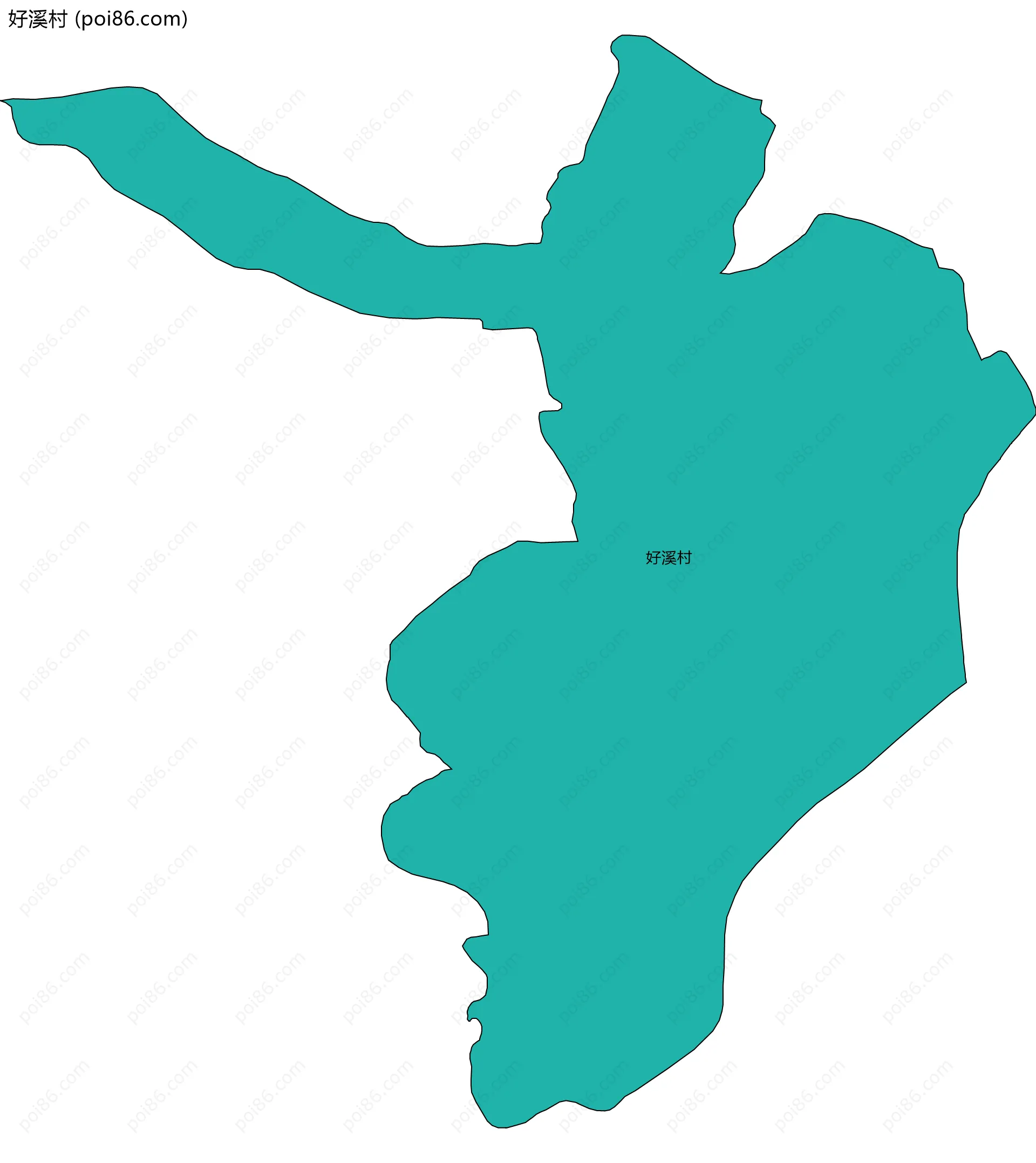 好溪村边界地图