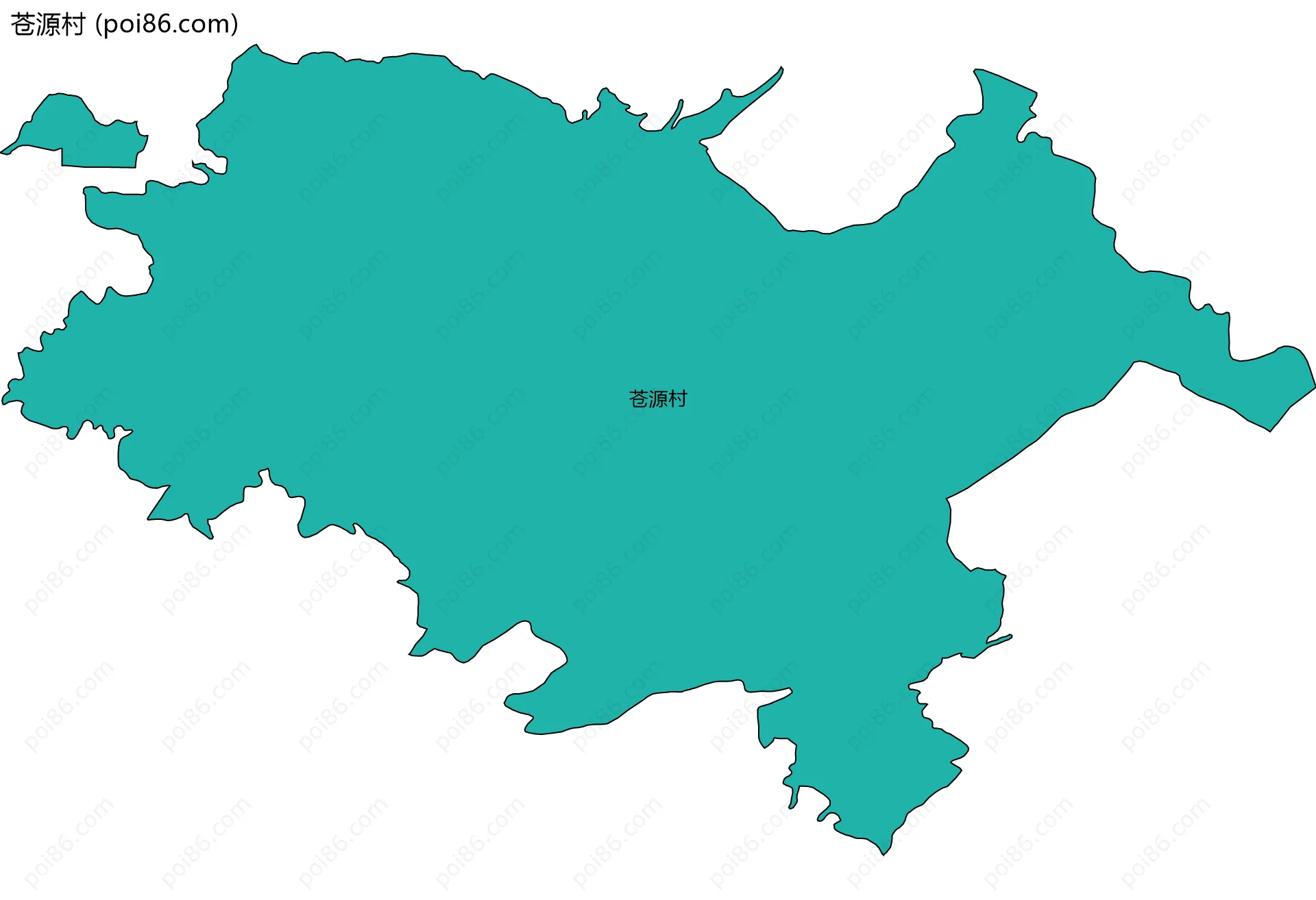 苍源村边界地图