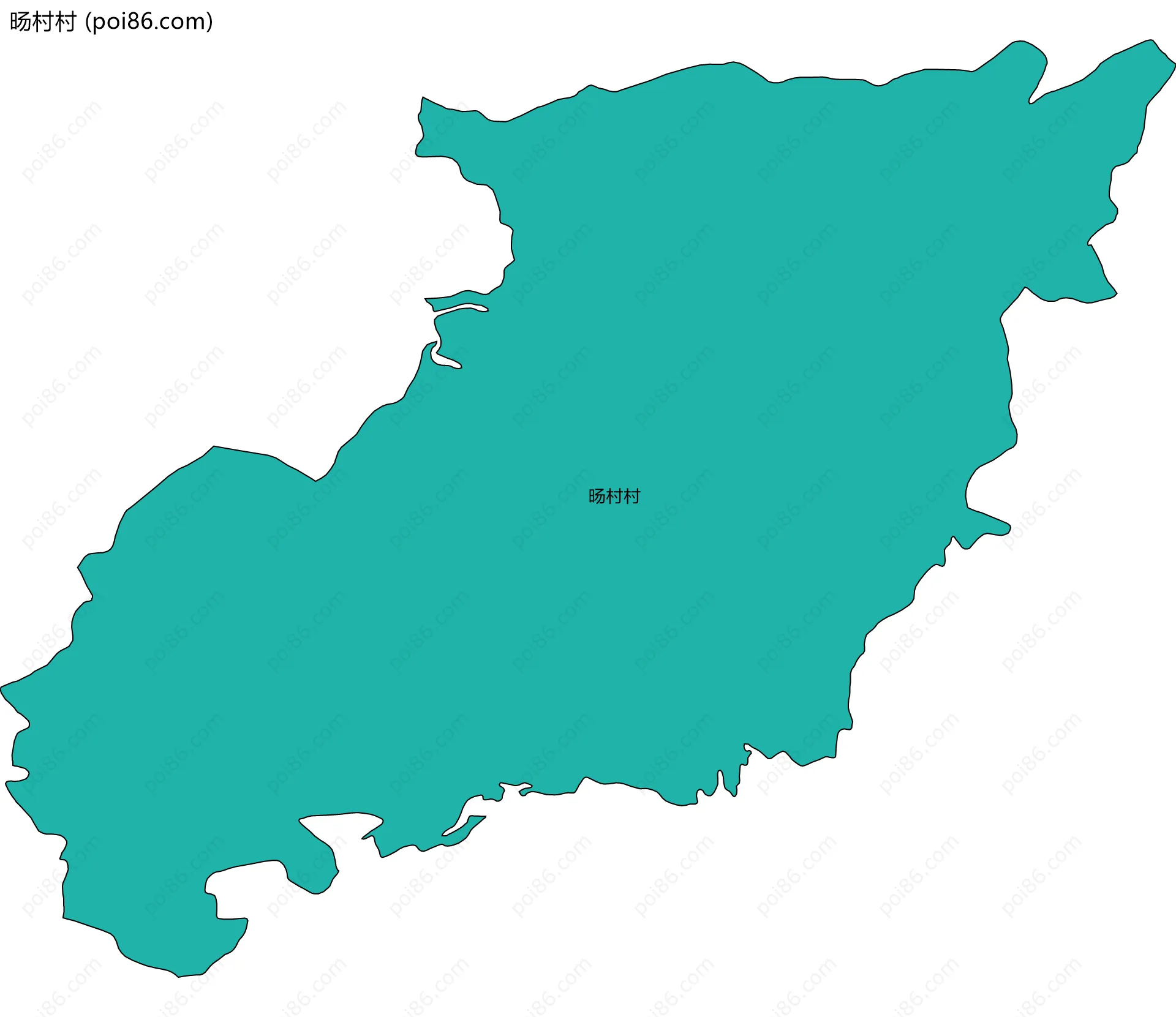 旸村村边界地图