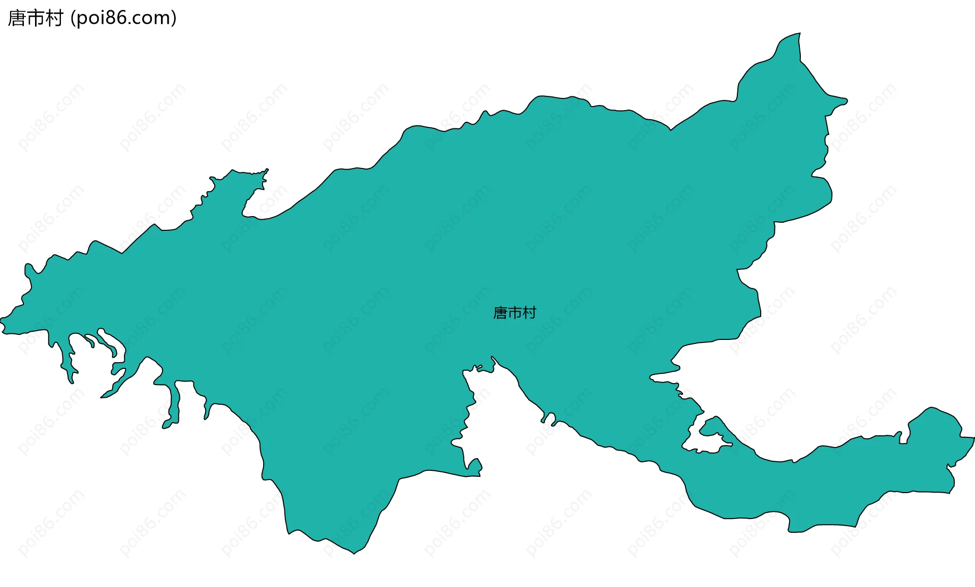 唐市村边界地图