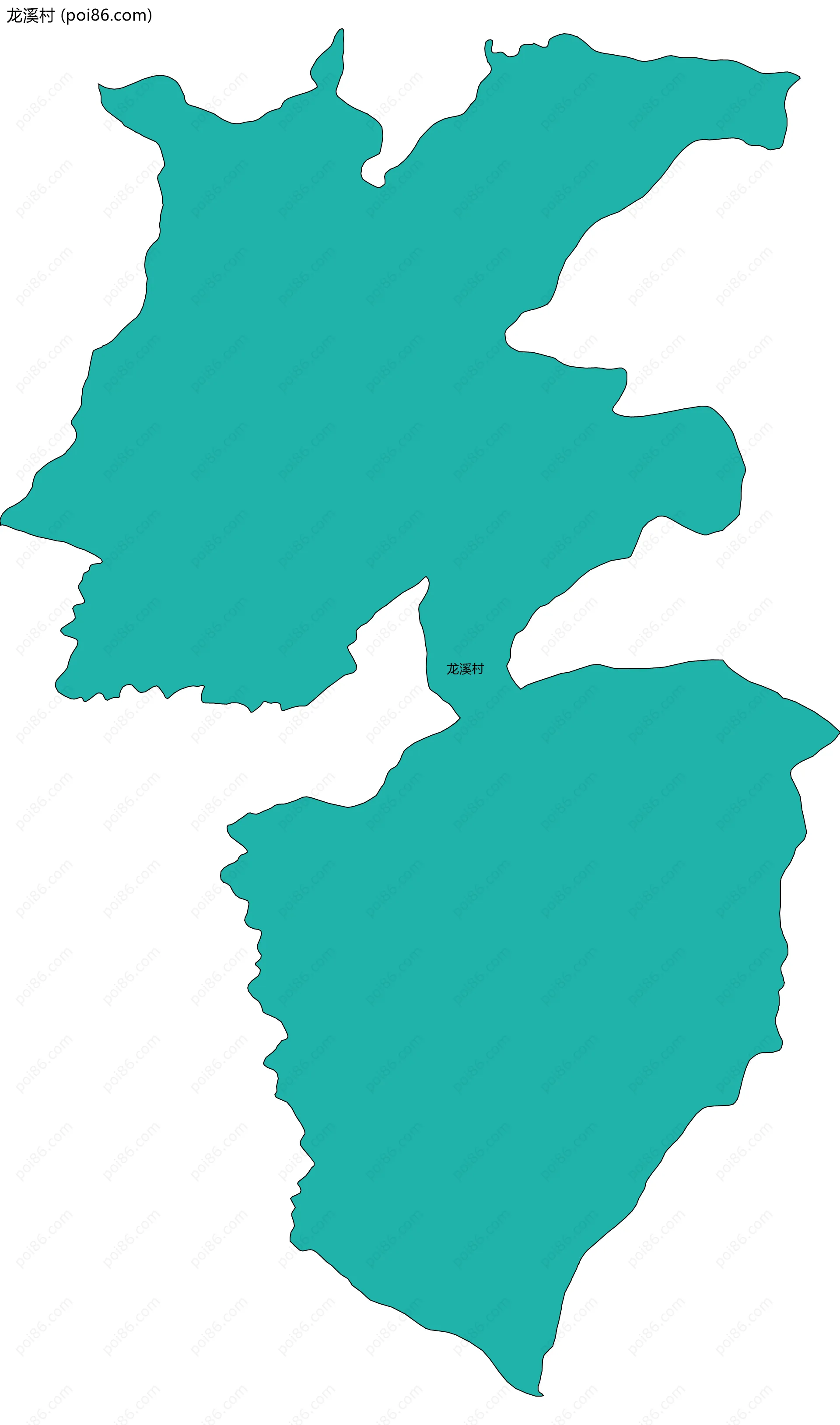 龙溪村边界地图