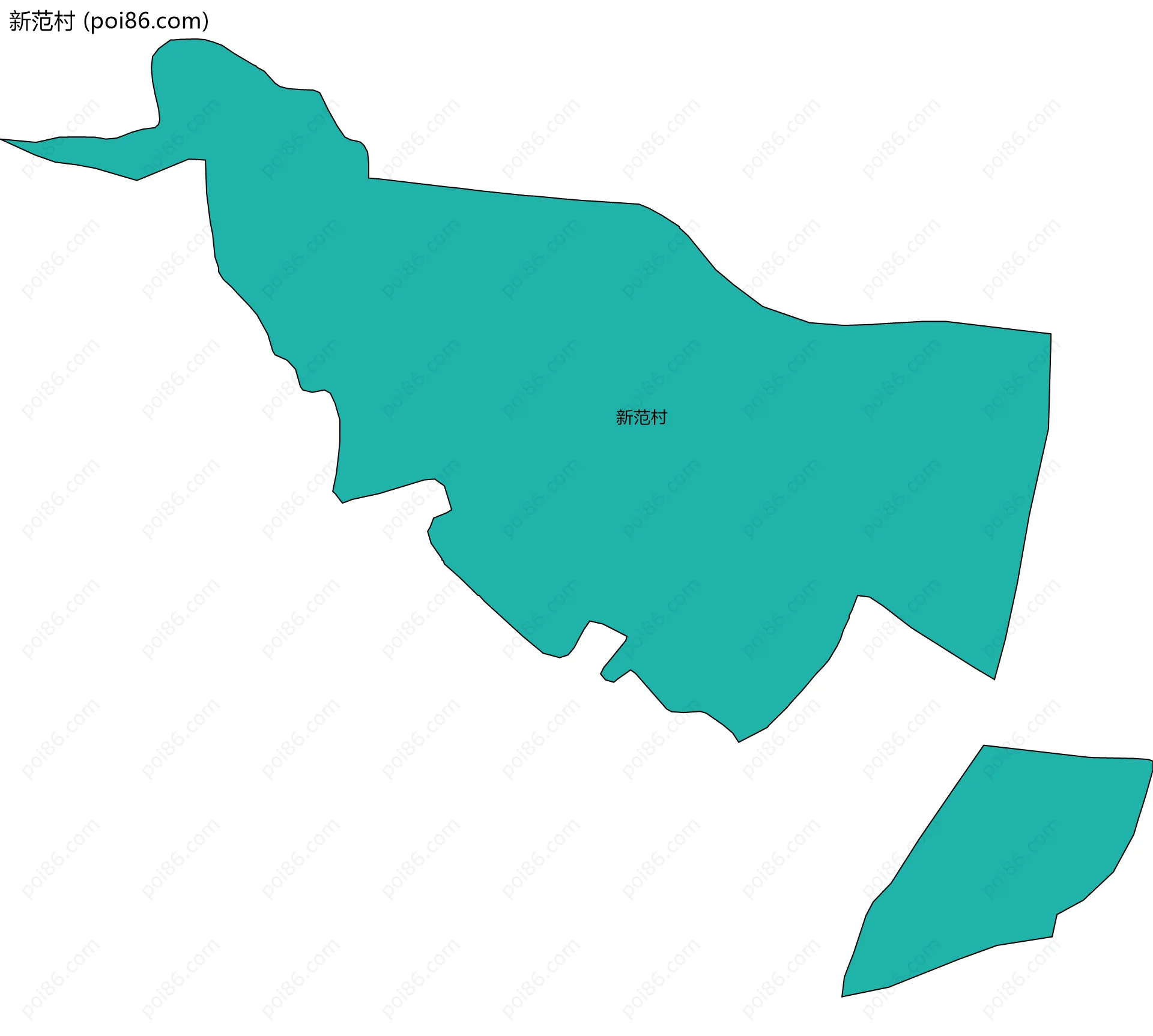 新范村边界地图