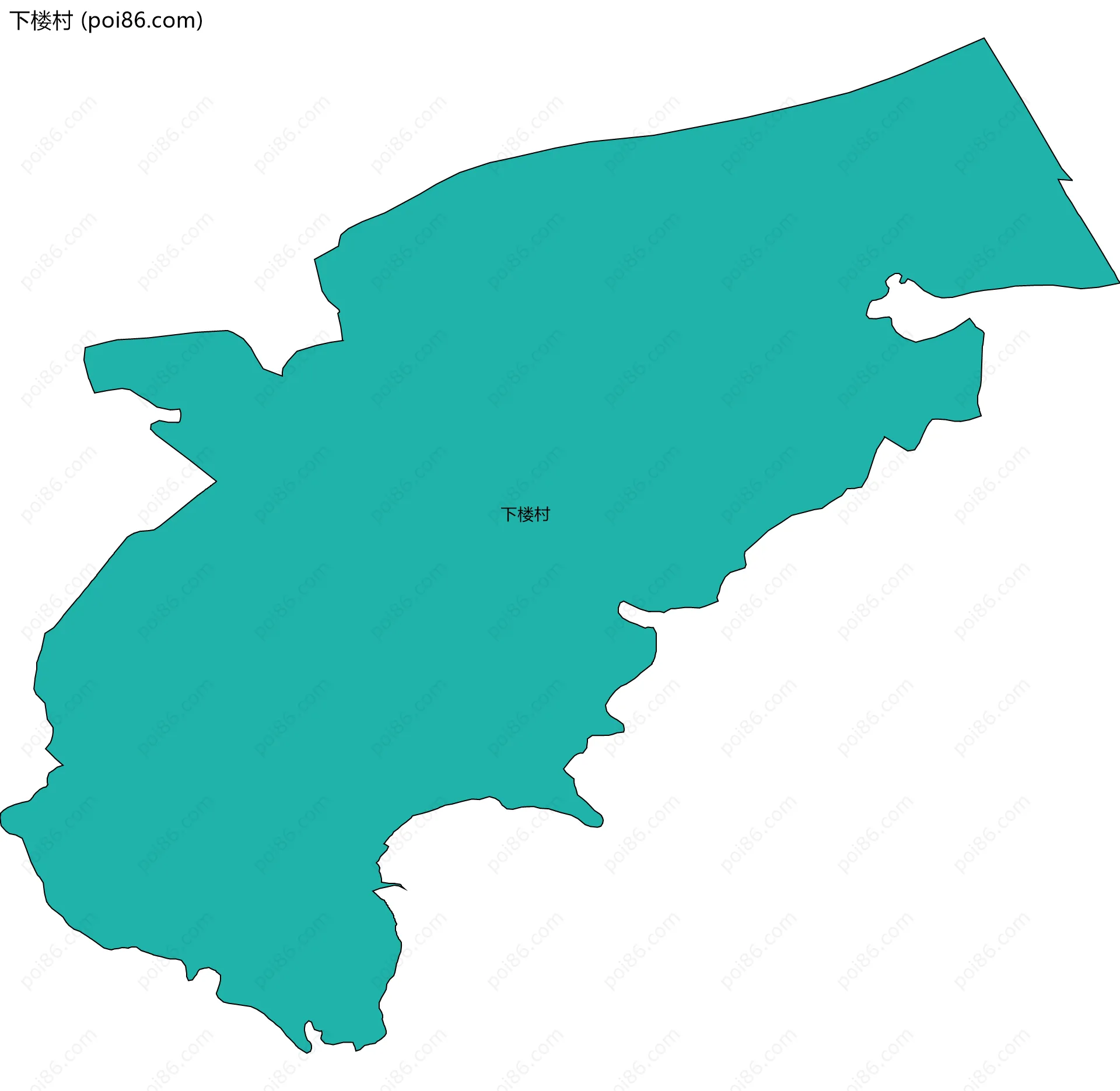 下楼村边界地图