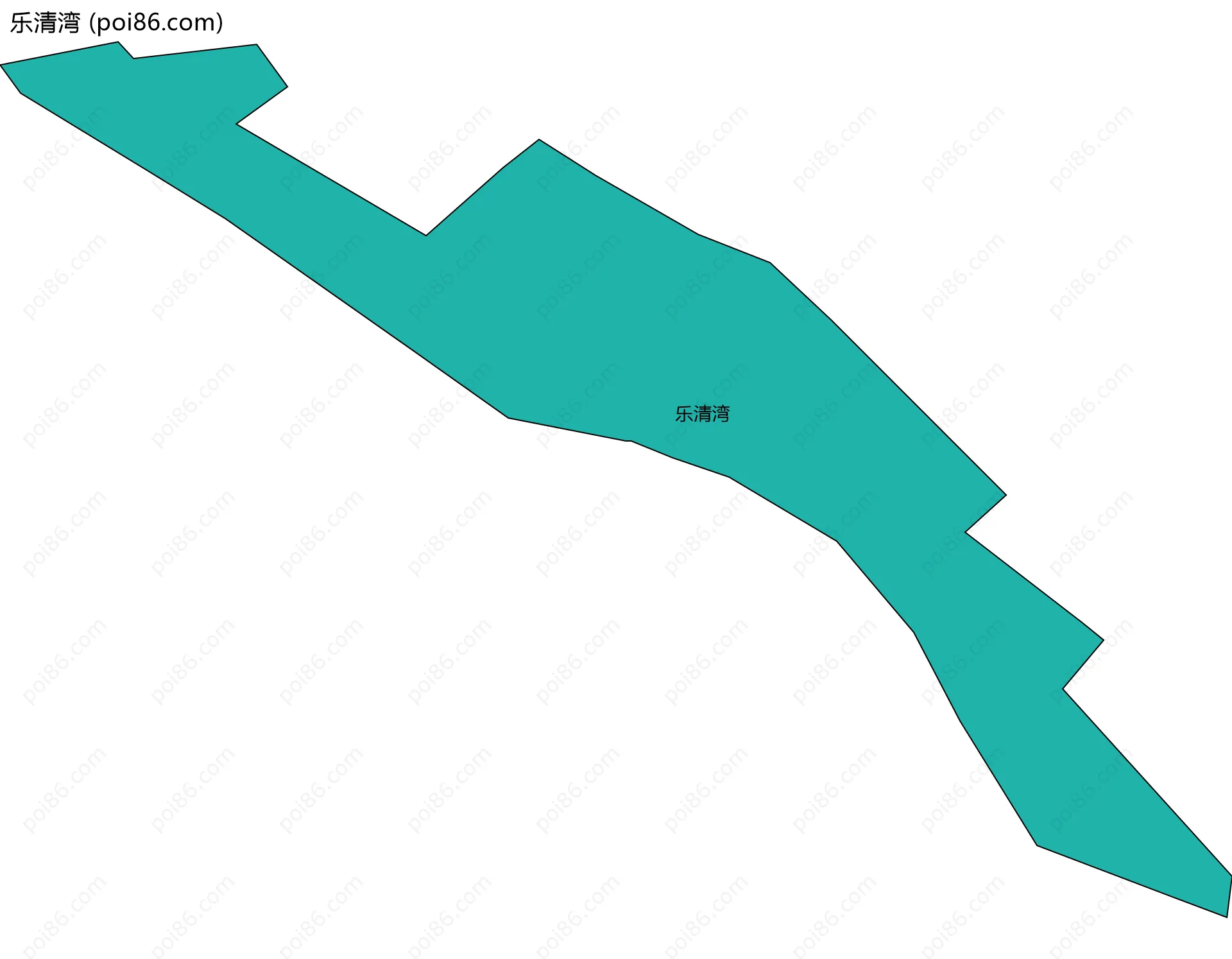 乐清湾边界地图