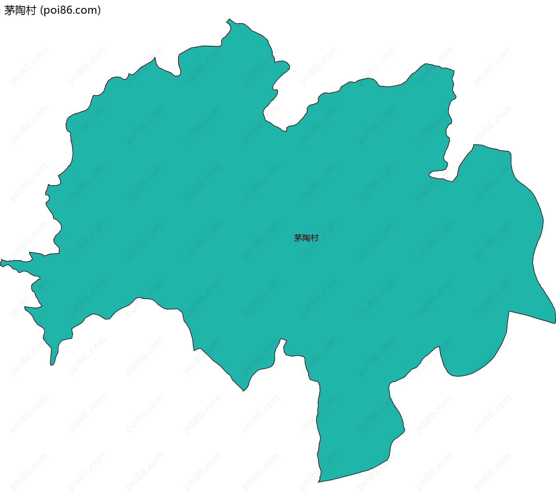 茅陶村边界地图