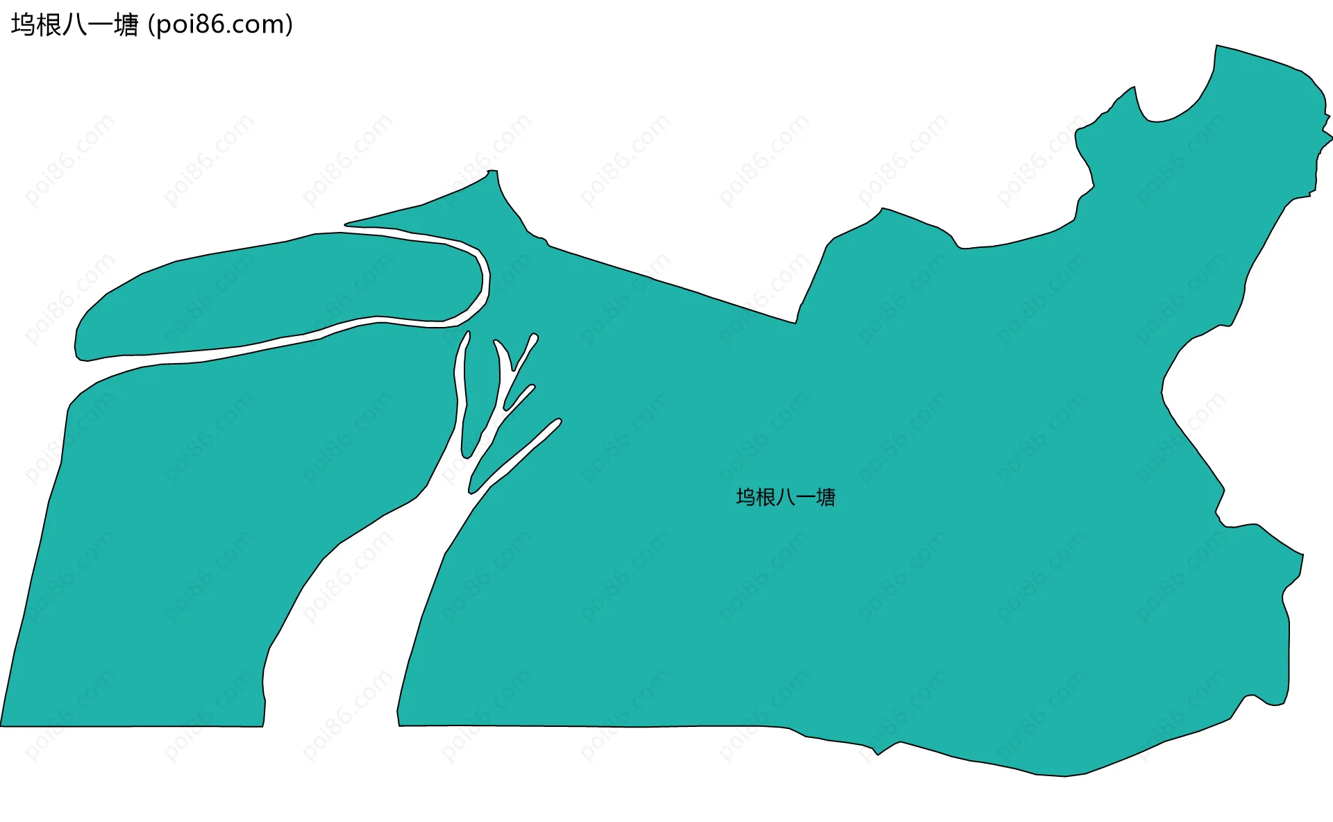 坞根八一塘边界地图