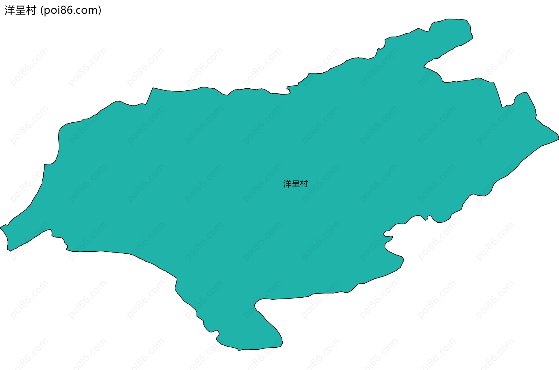洋呈村边界地图
