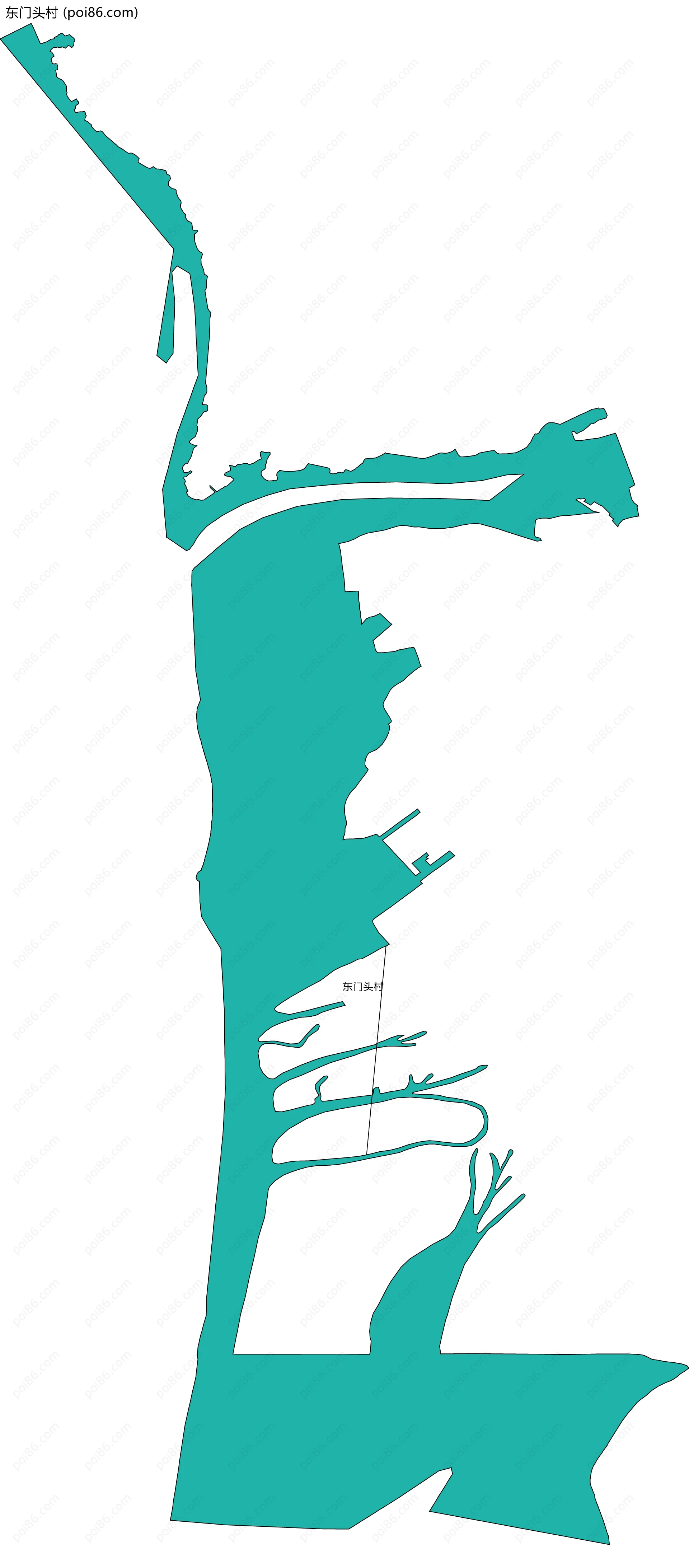 东门头村边界地图