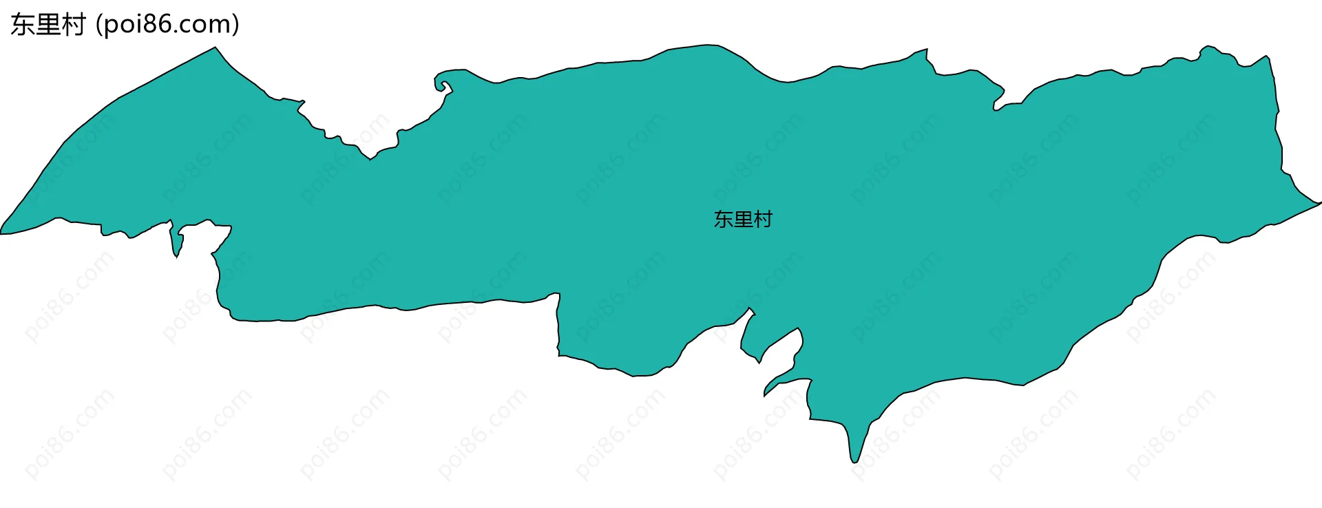 东里村边界地图