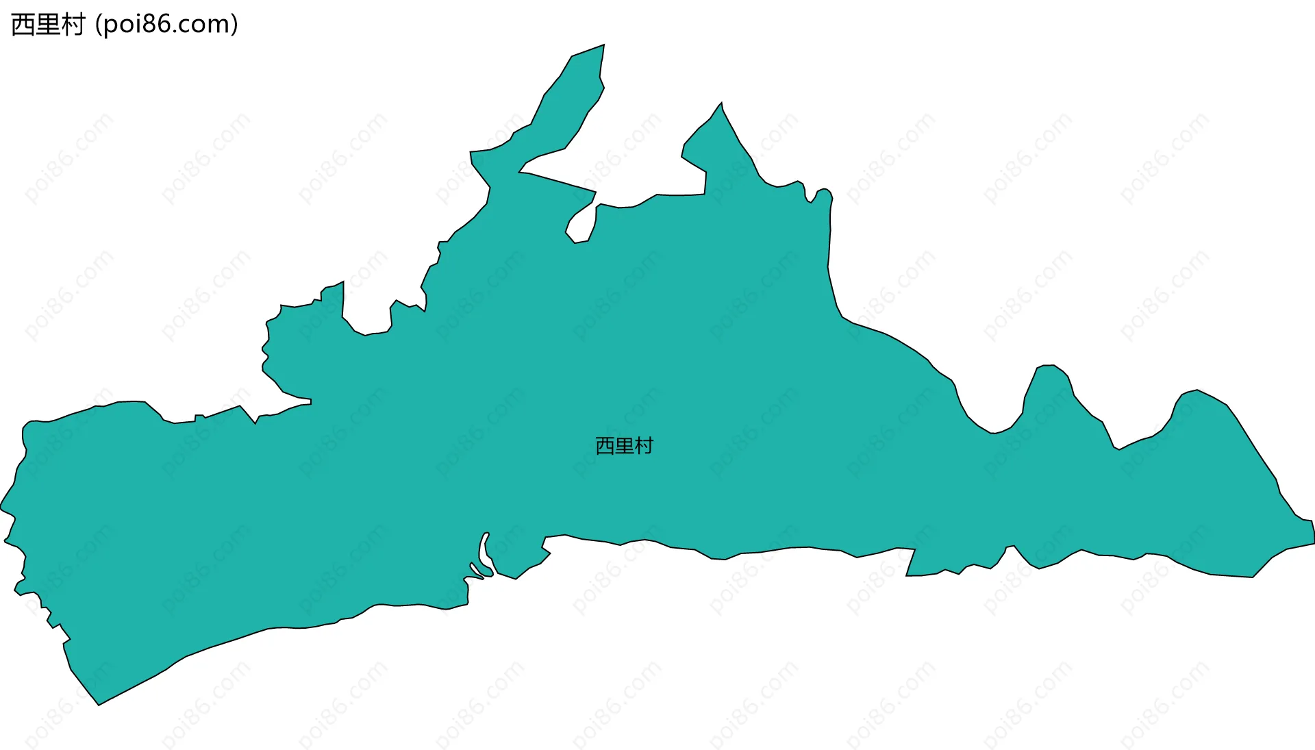 西里村边界地图