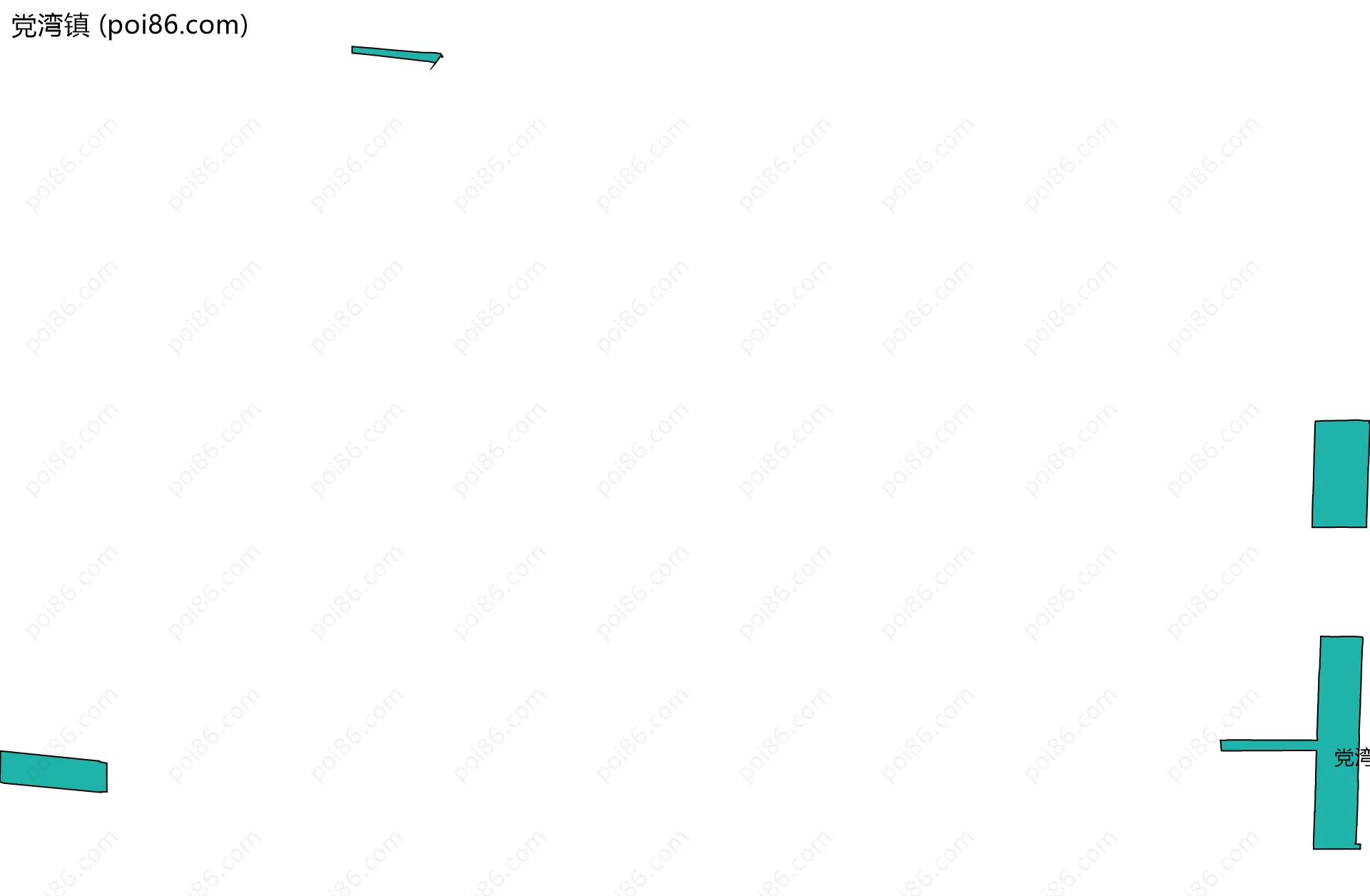 党湾镇边界地图(五级行政区划)