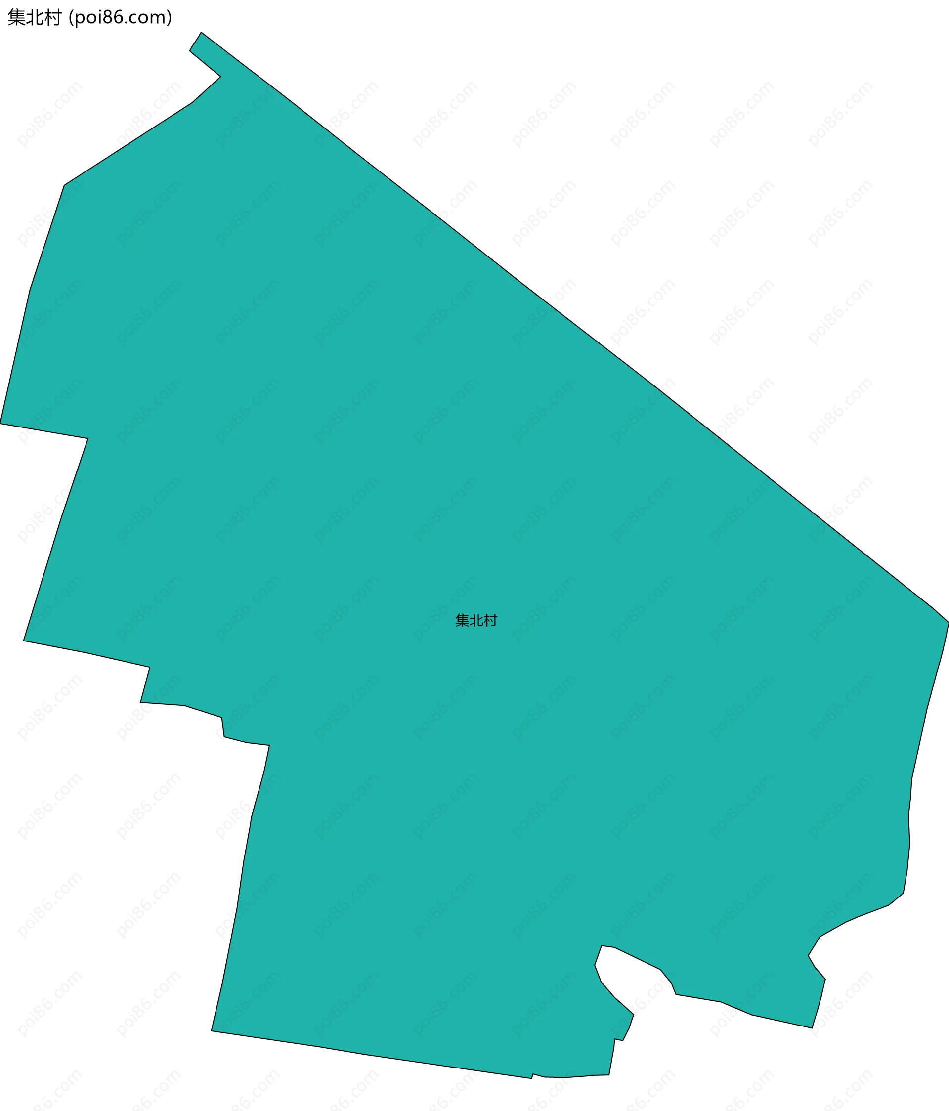 集北村边界地图