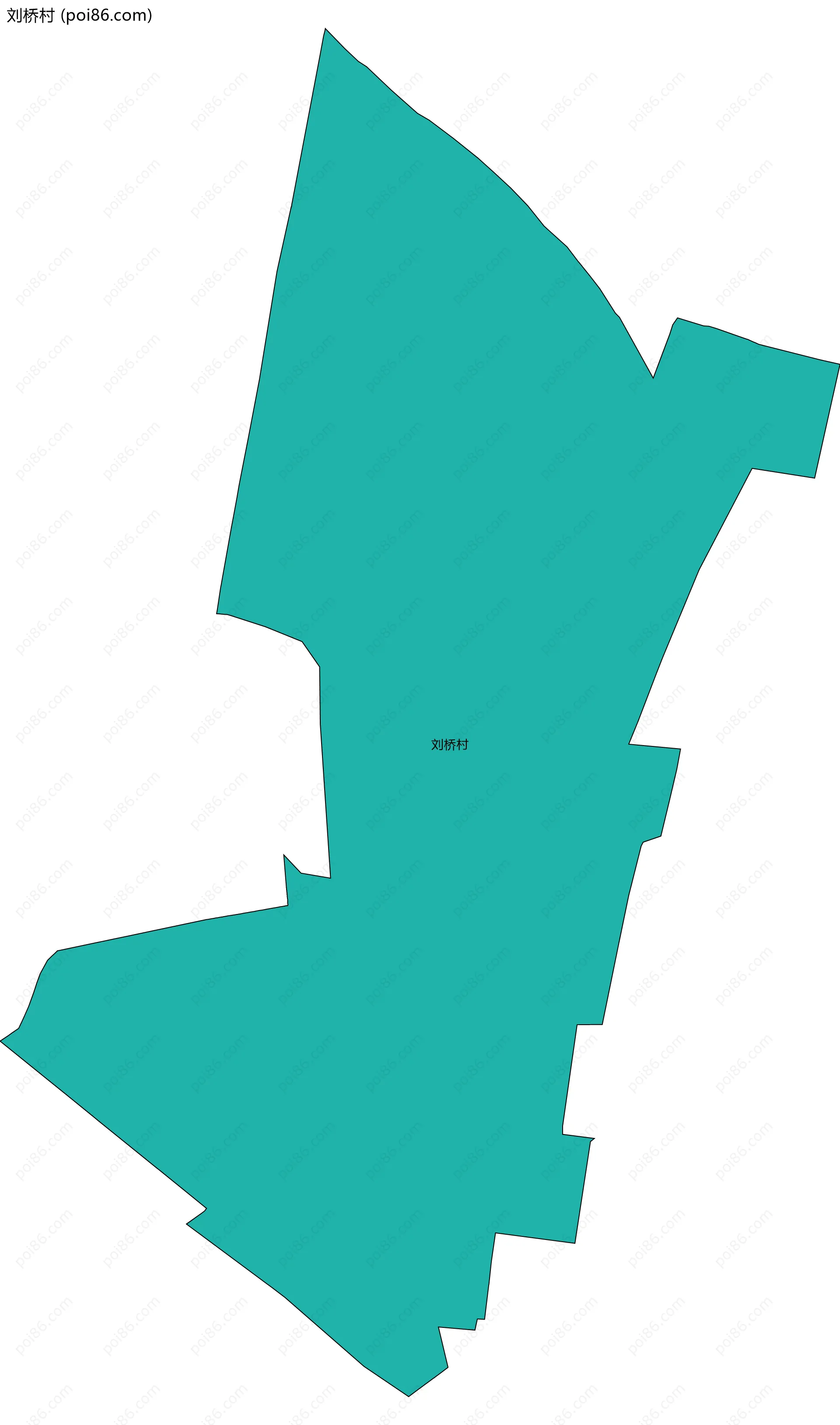 刘桥村边界地图