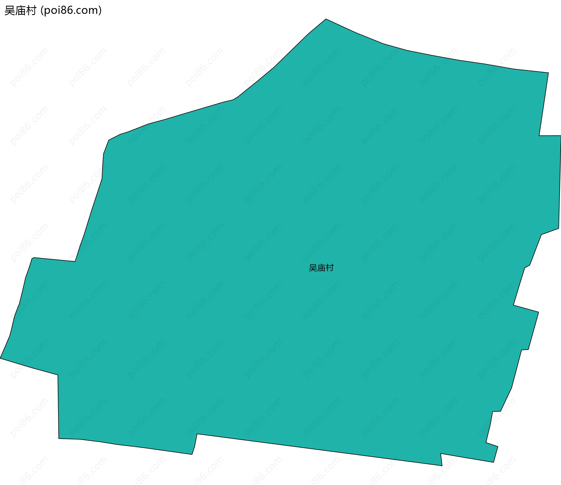 吴庙村边界地图