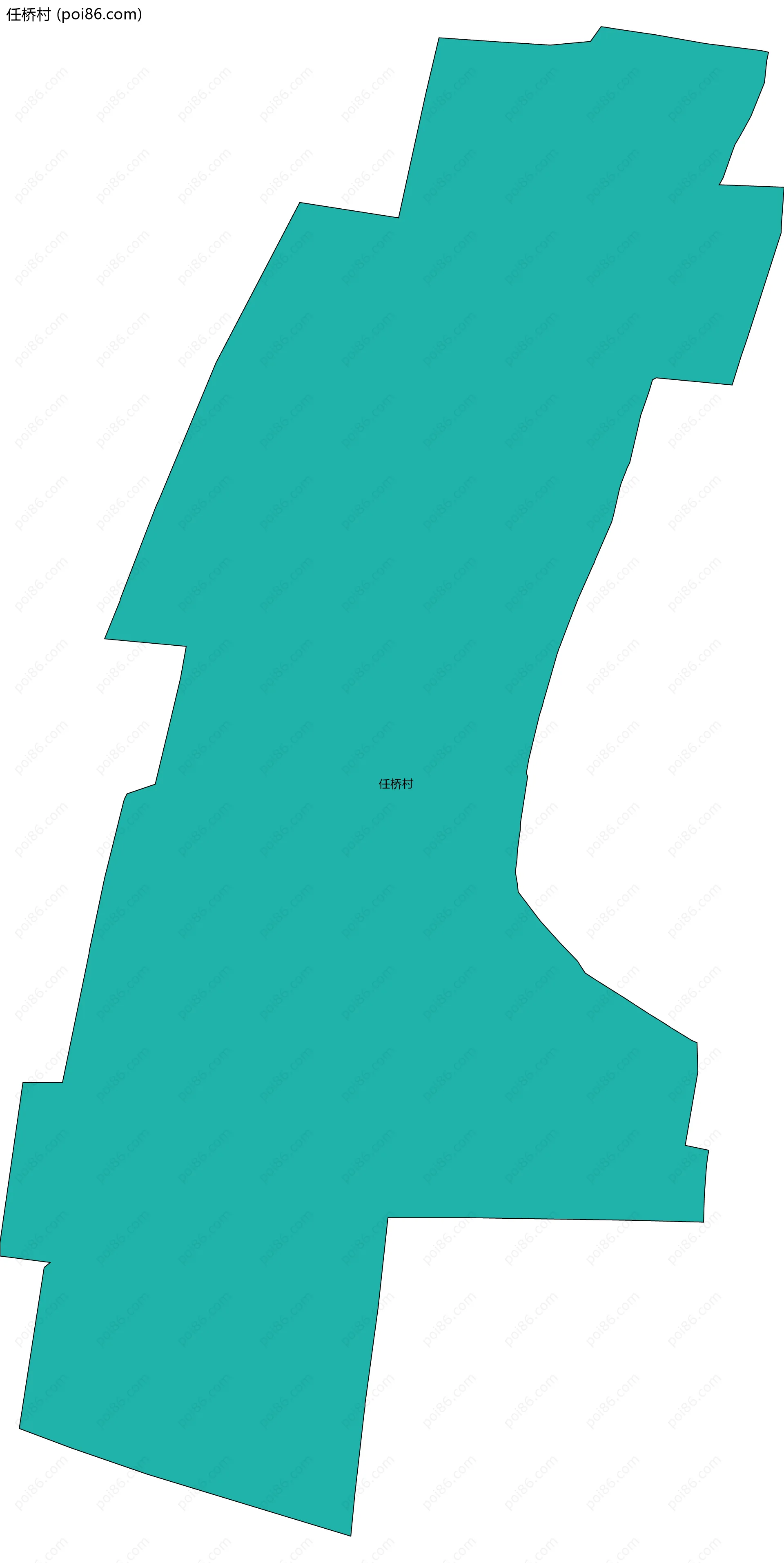 任桥村边界地图