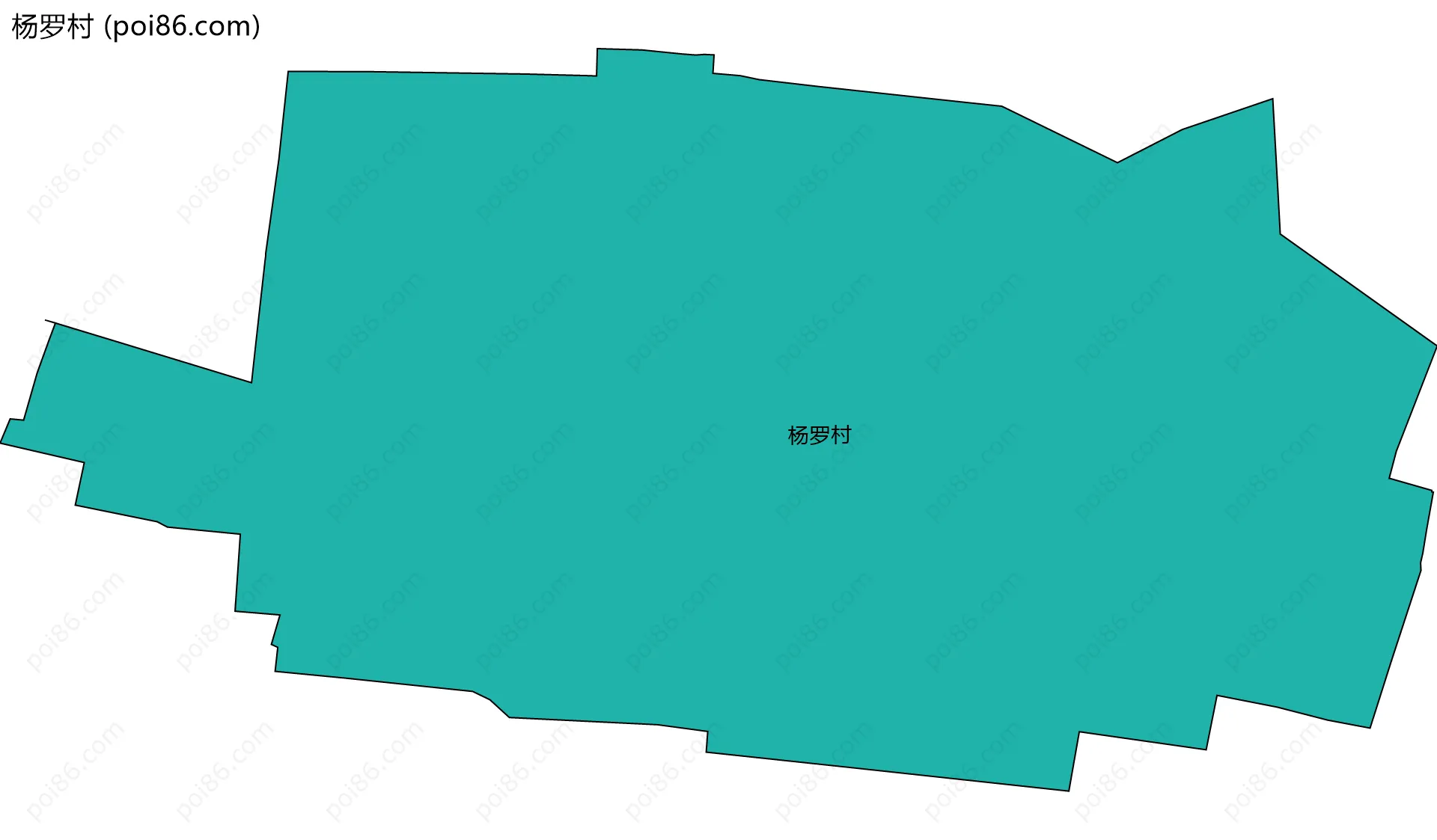 杨罗村边界地图