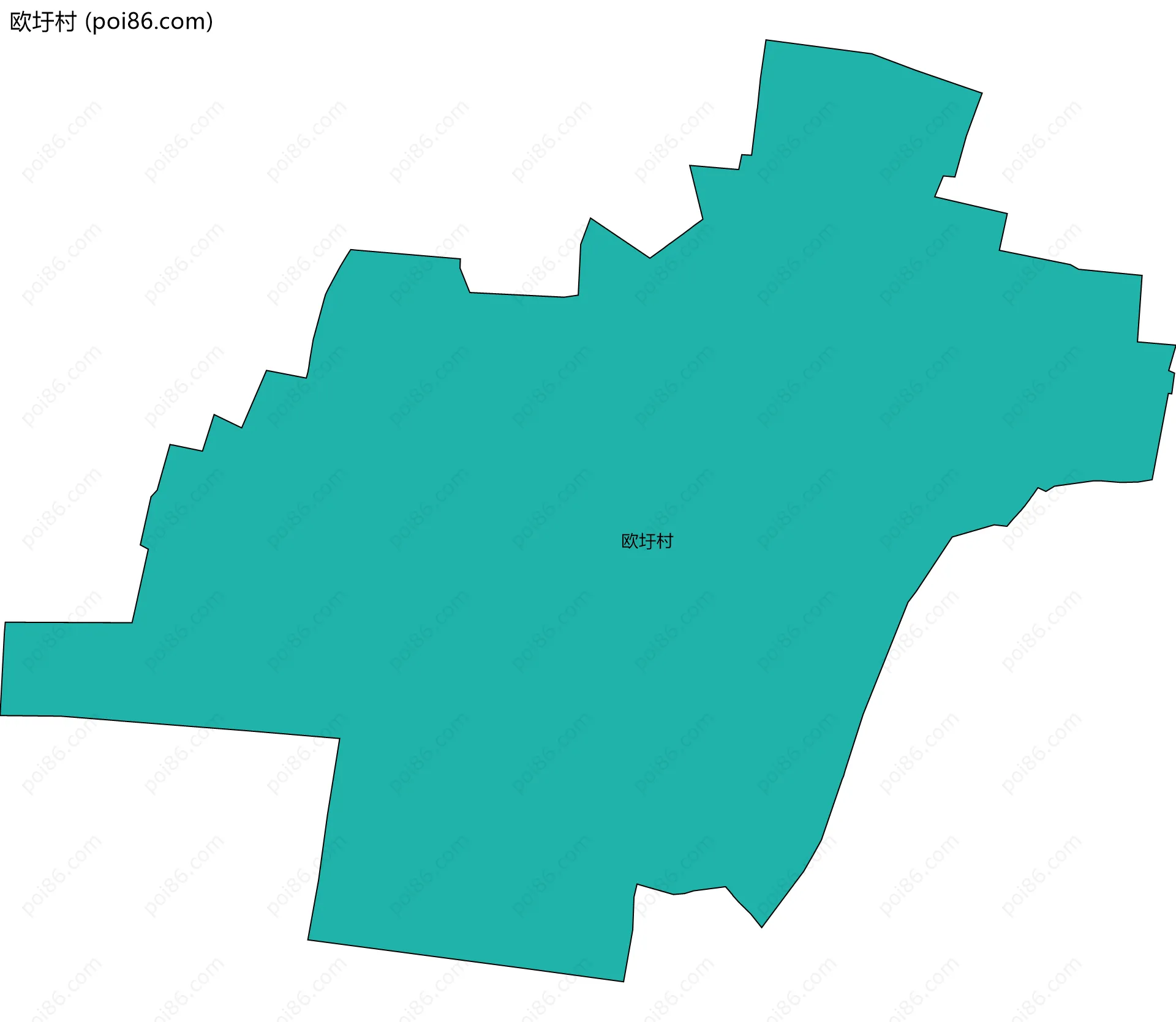 欧圩村边界地图