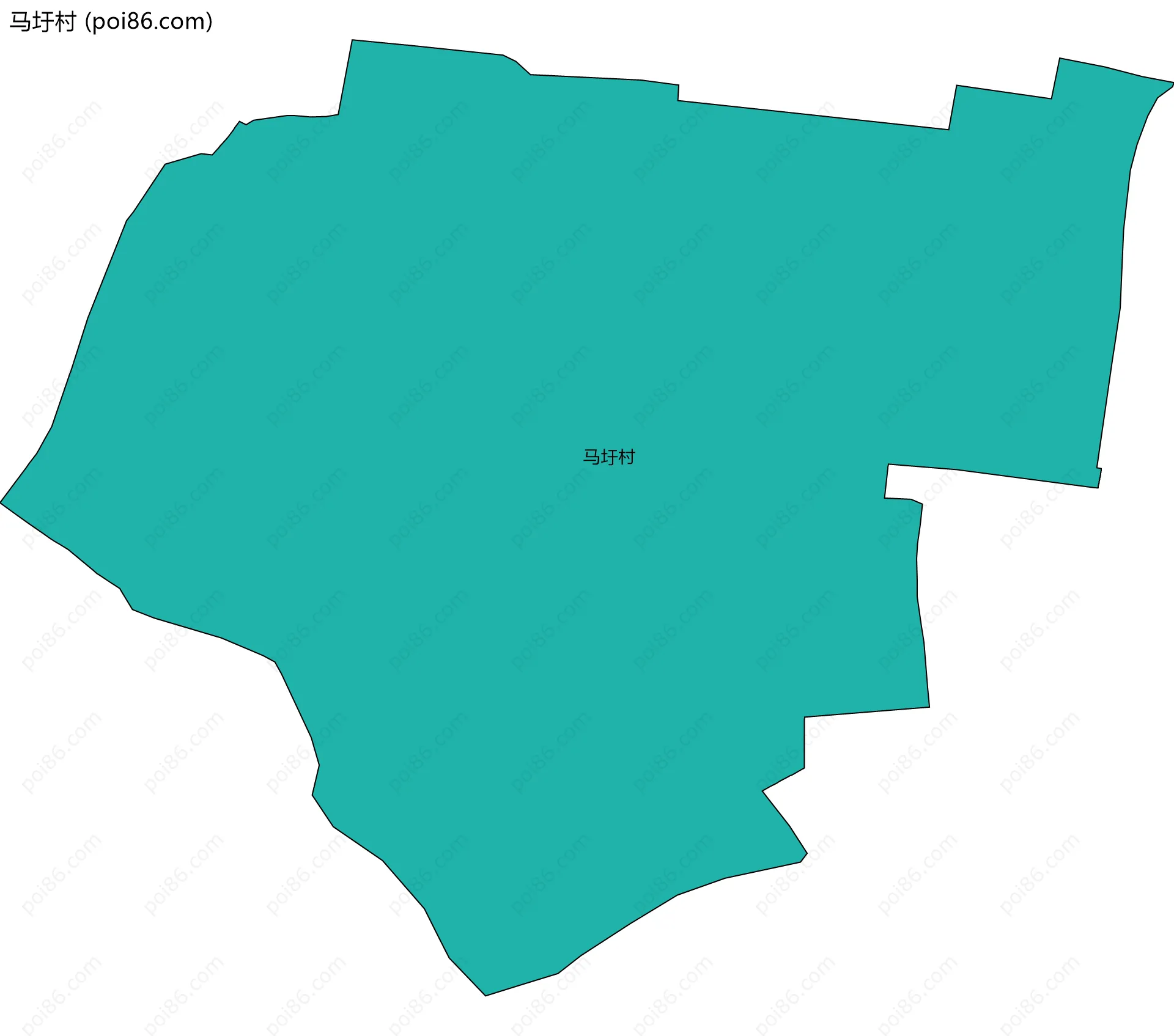 马圩村边界地图