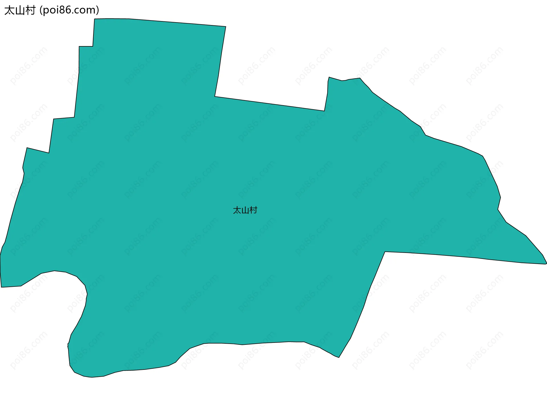 太山村边界地图