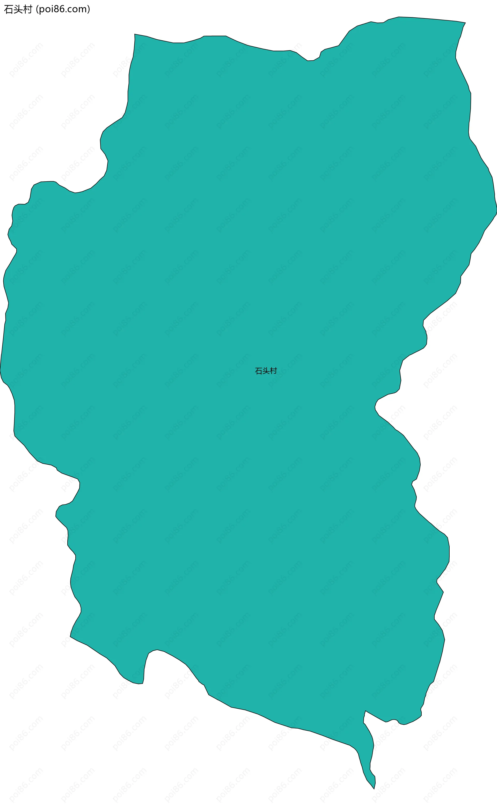 石头村边界地图
