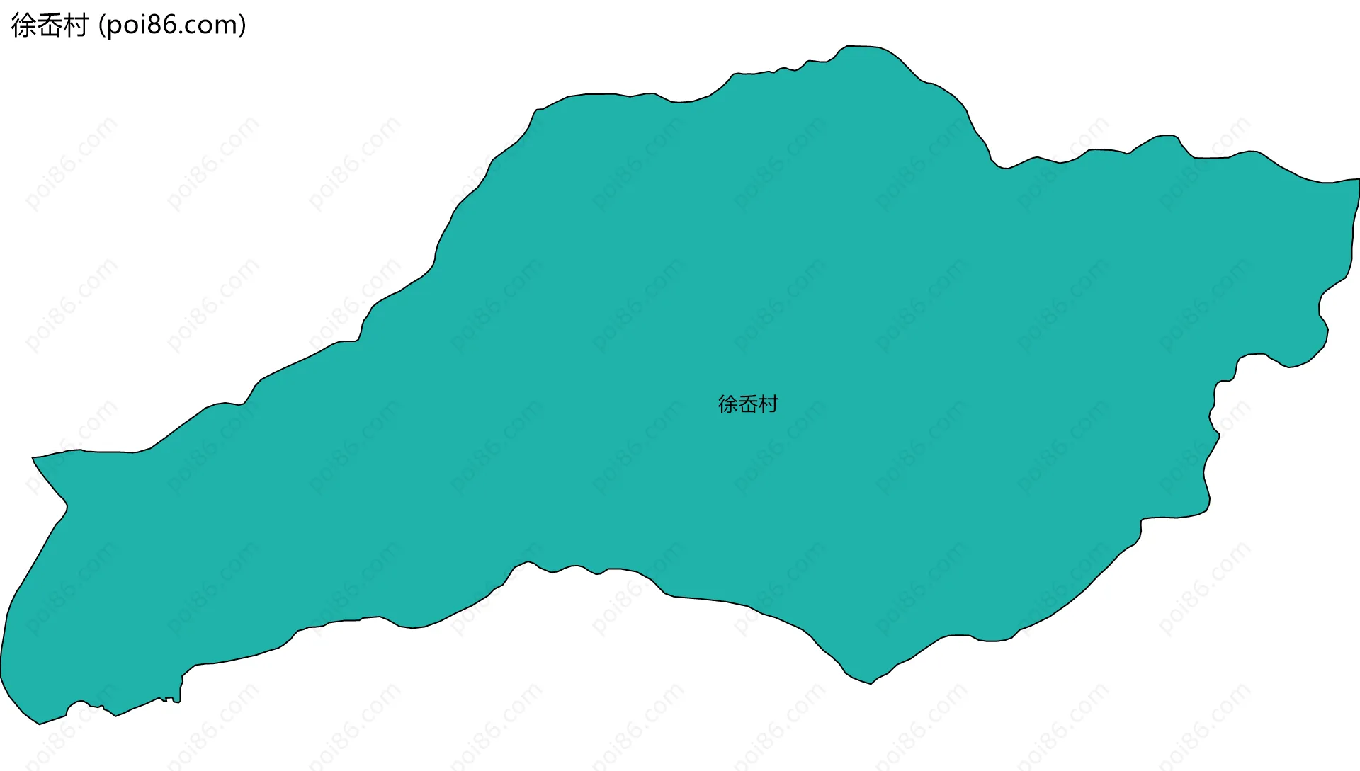 徐岙村边界地图