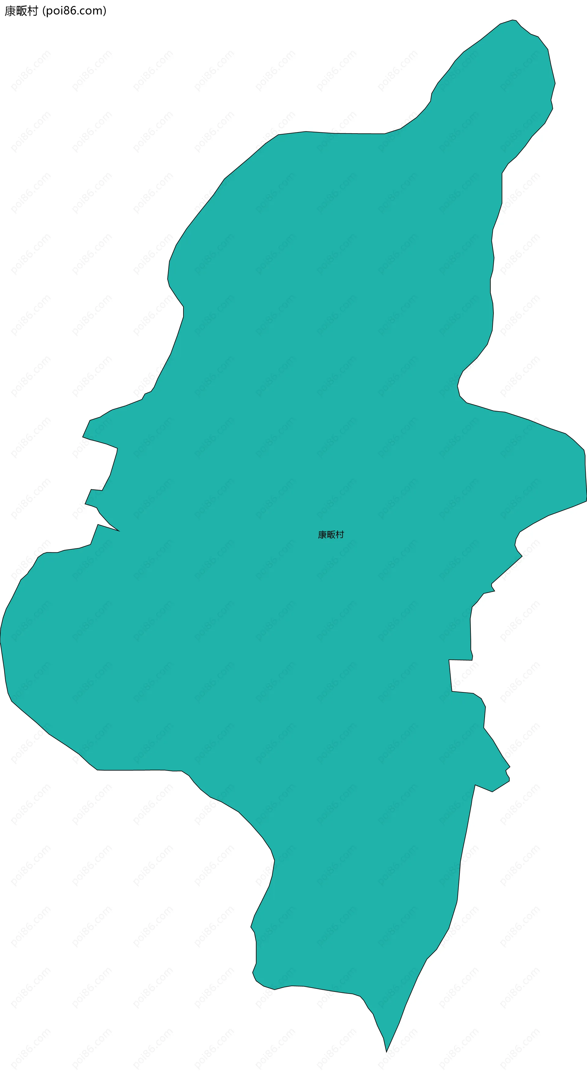 康畈村边界地图