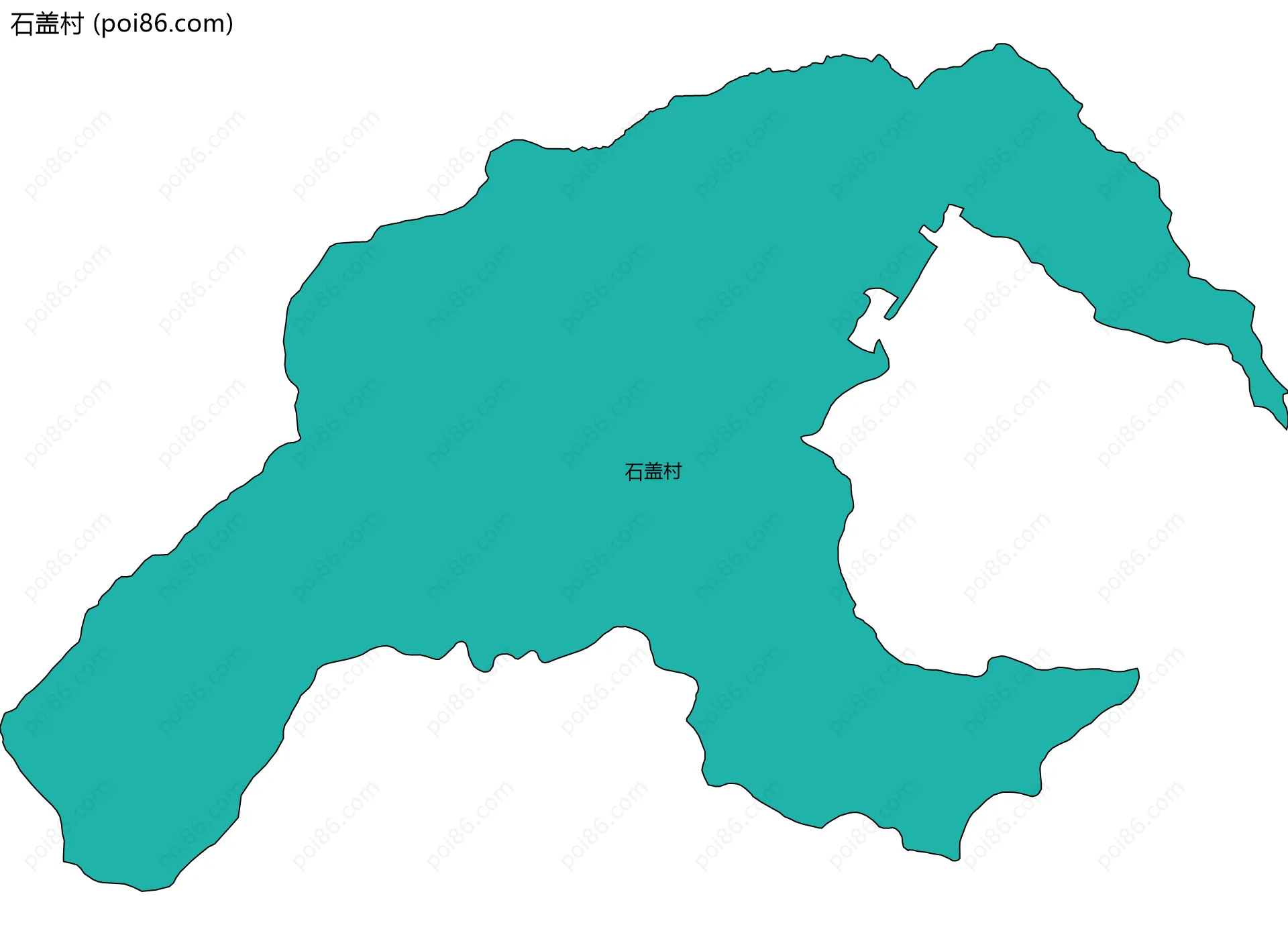 石盖村边界地图