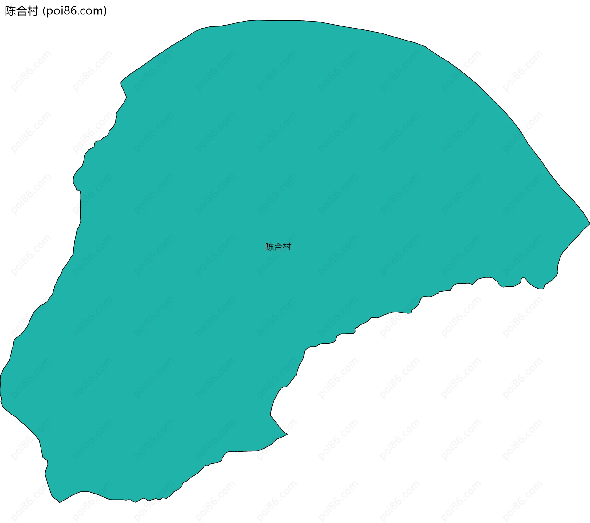 陈合村边界地图