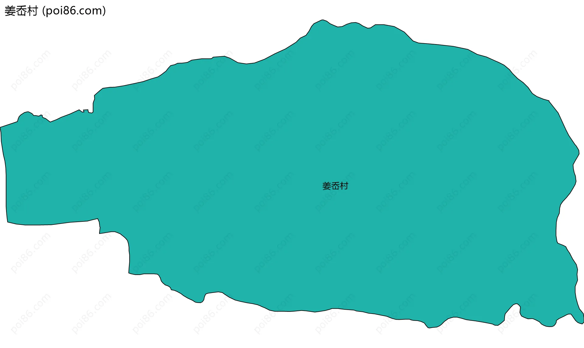 姜岙村边界地图