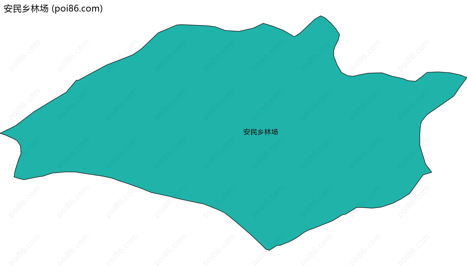 安民乡林场边界地图