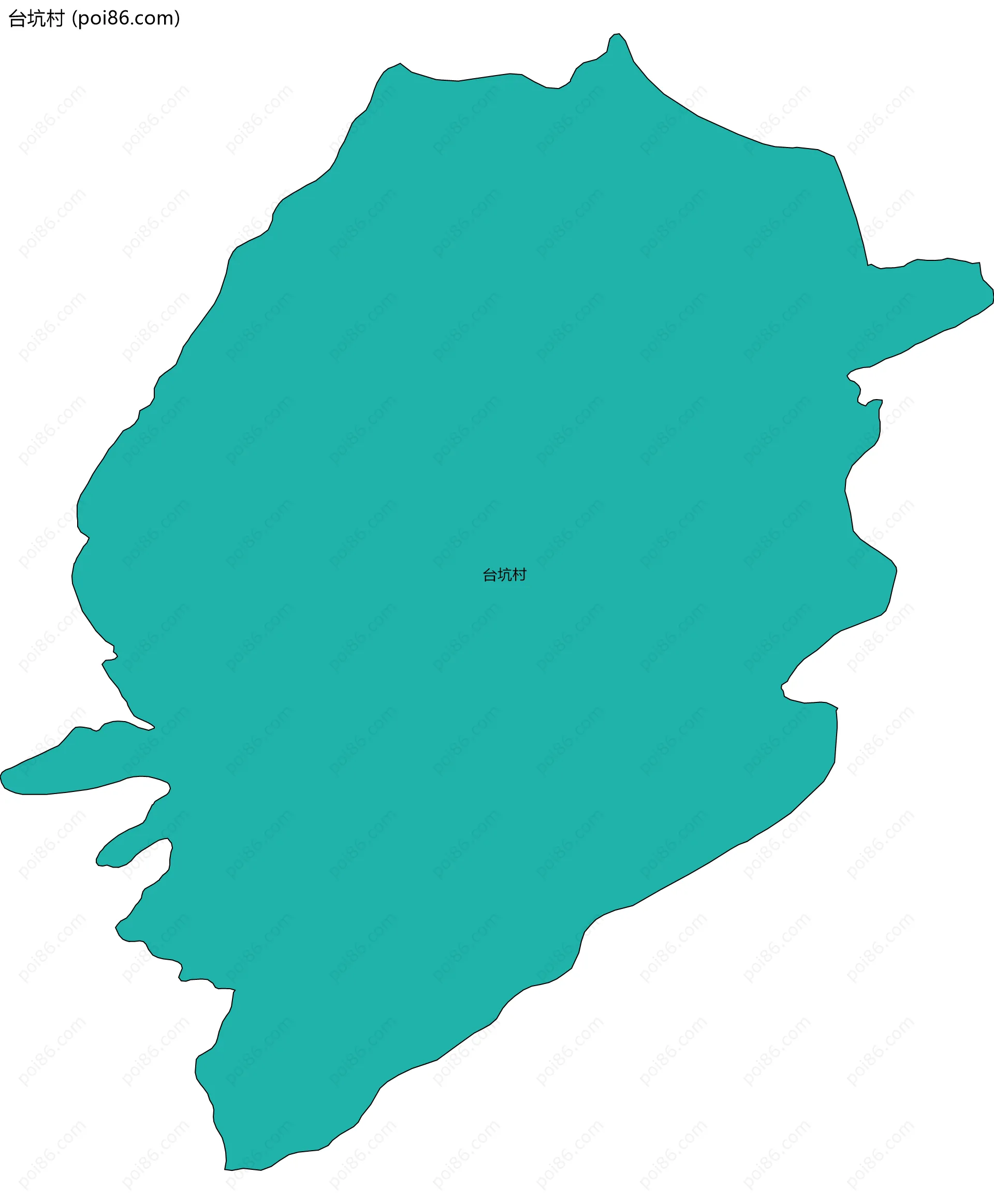 台坑村边界地图