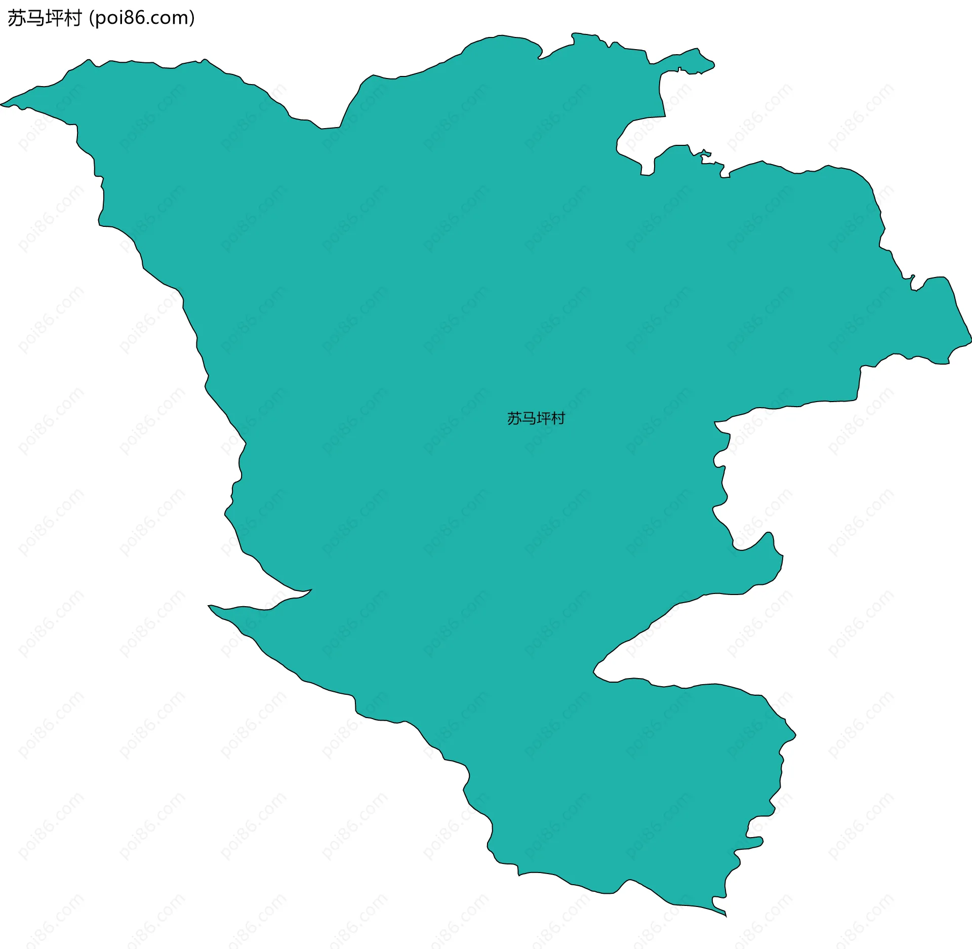 苏马坪村边界地图