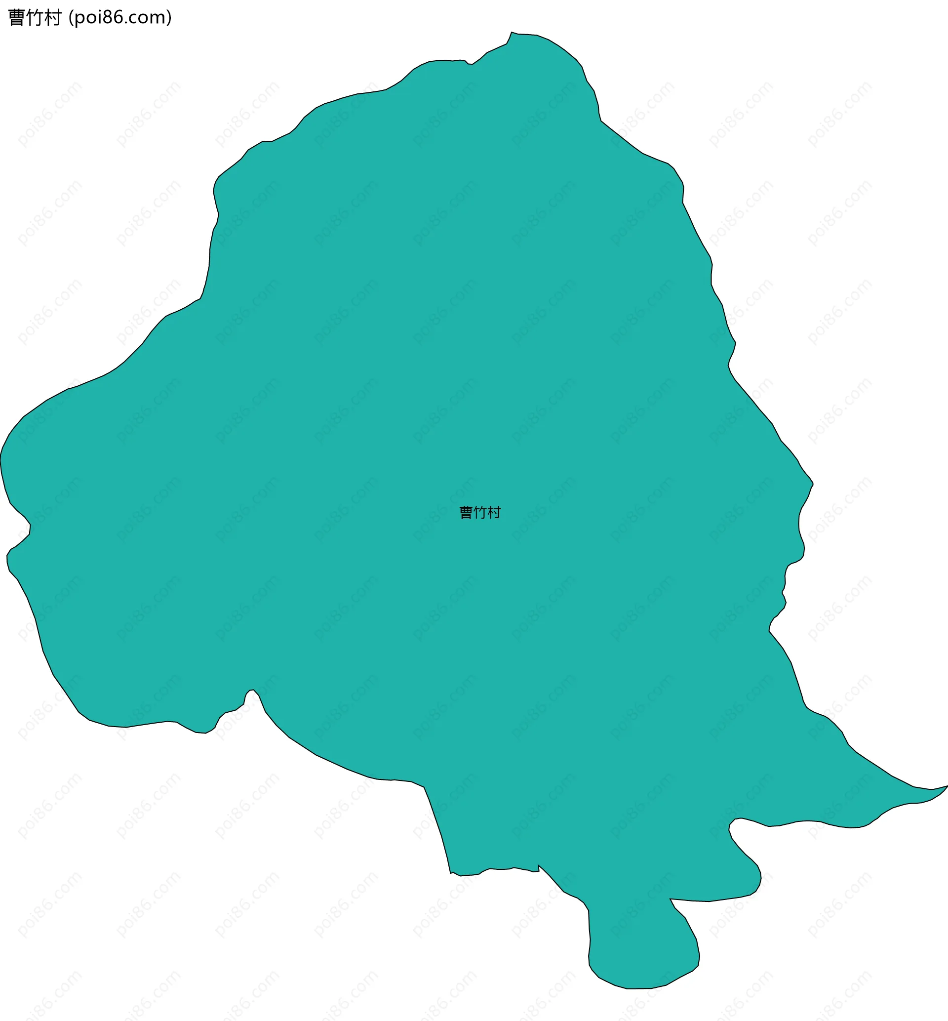 曹竹村边界地图