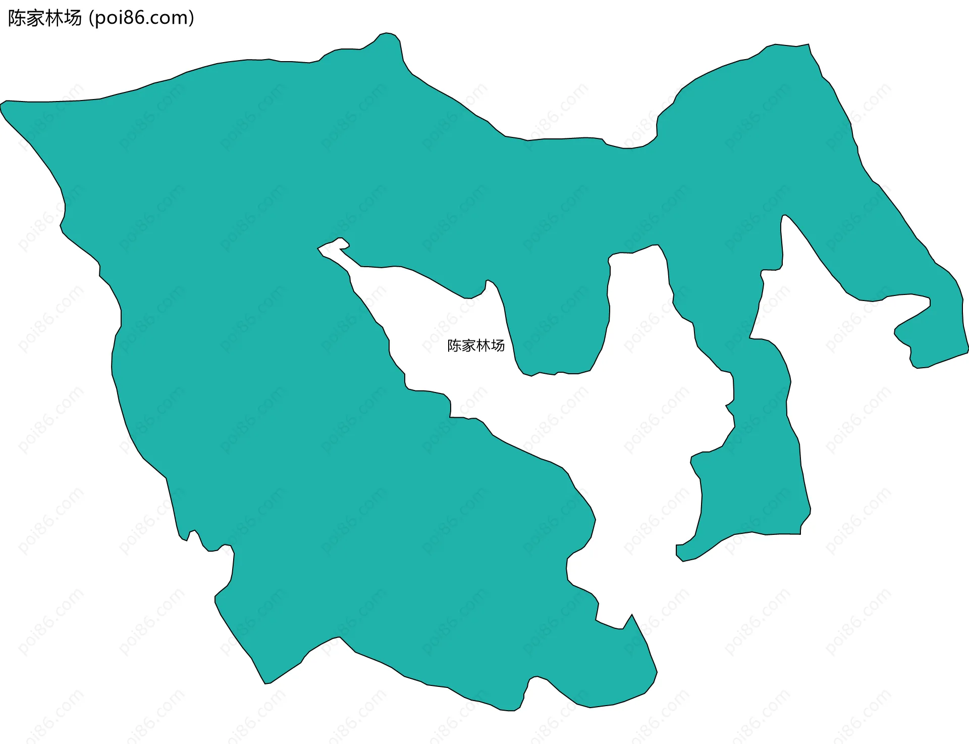 陈家林场边界地图