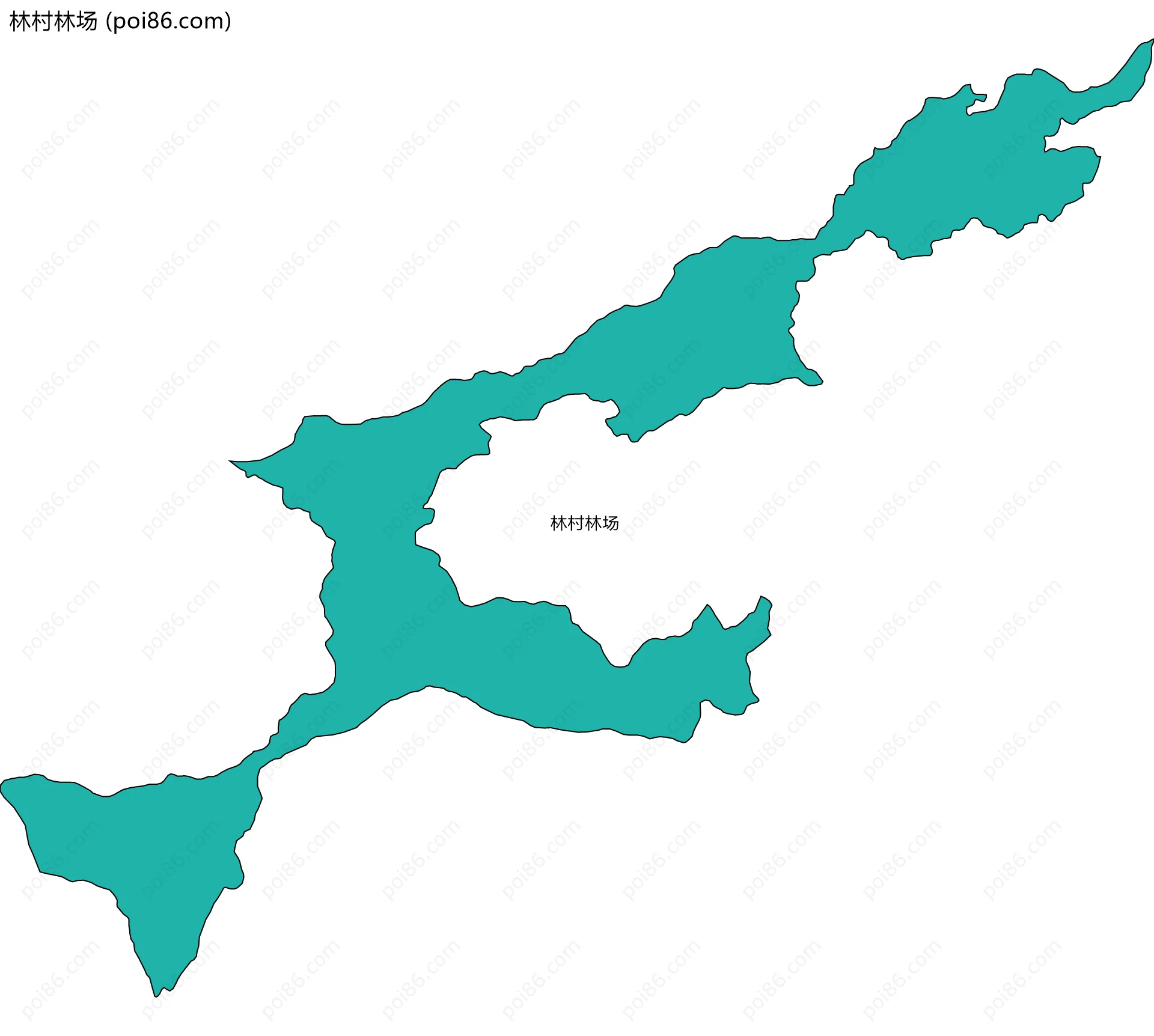 林村林场边界地图