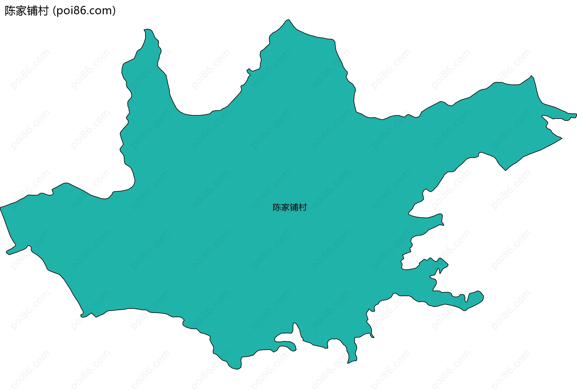 陈家铺村边界地图