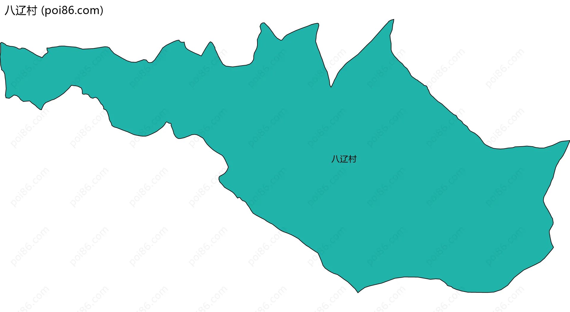 八辽村边界地图