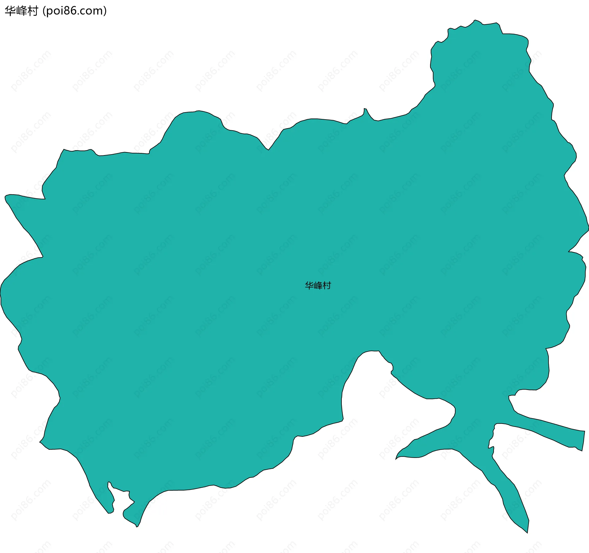 华峰村边界地图