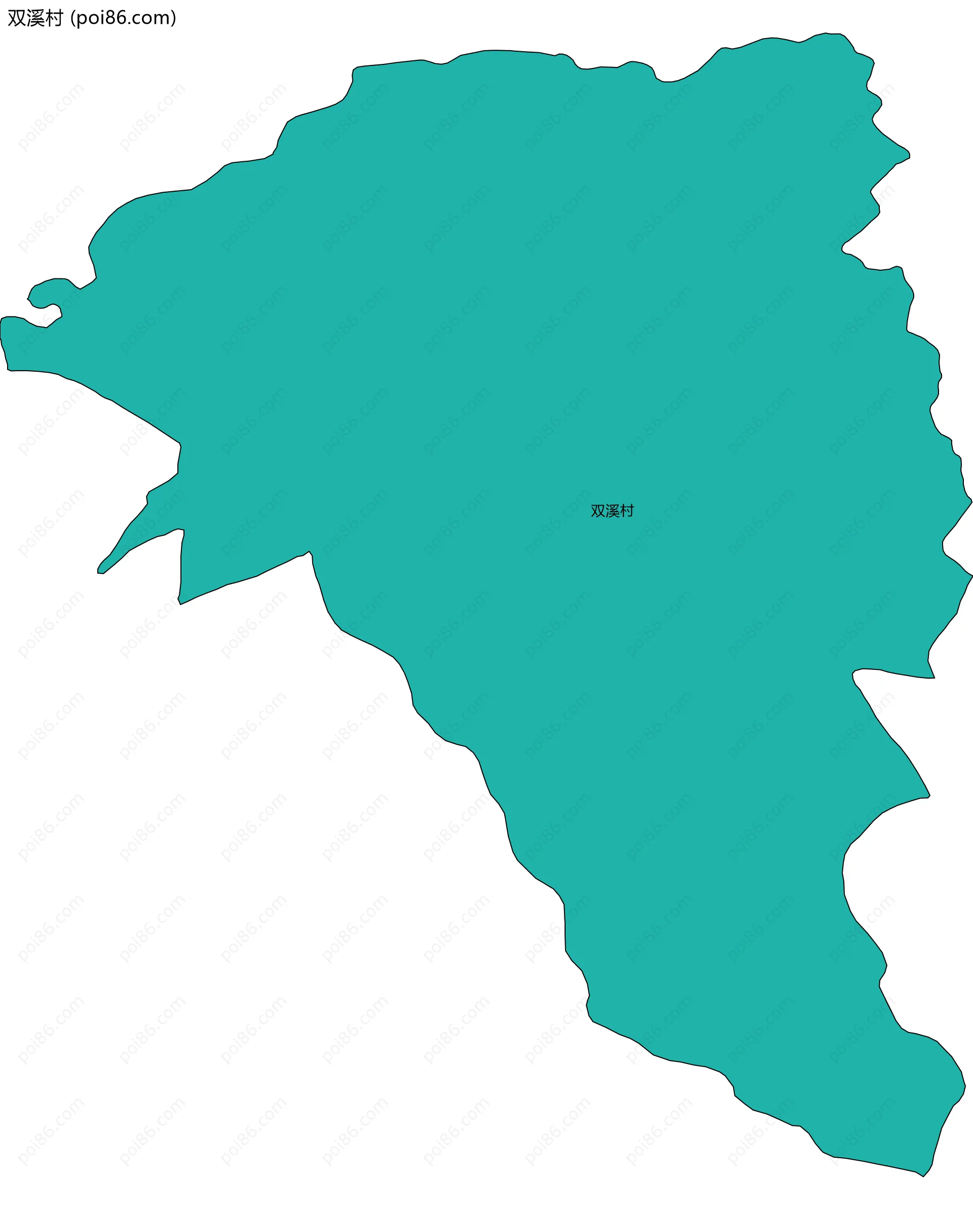 双溪村边界地图