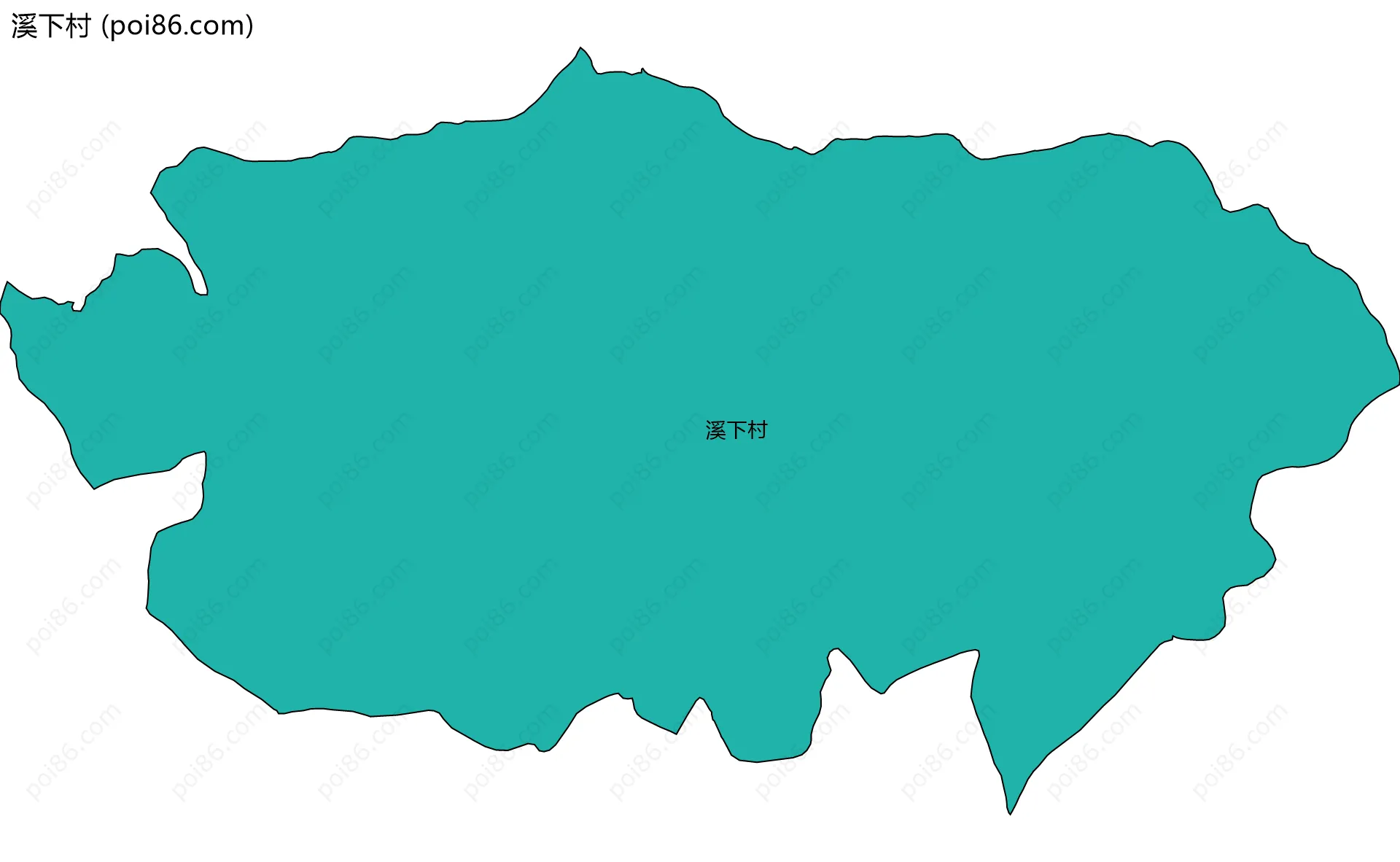 溪下村边界地图