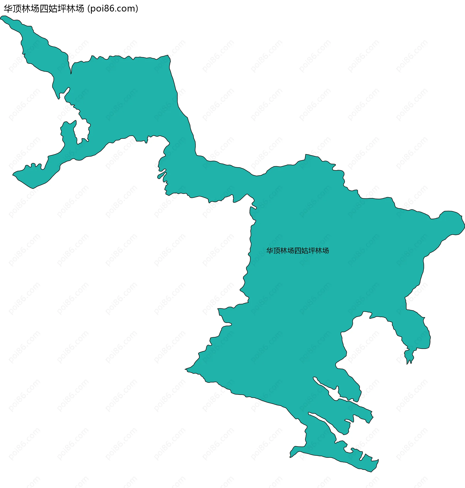 华顶林场四姑坪林场边界地图