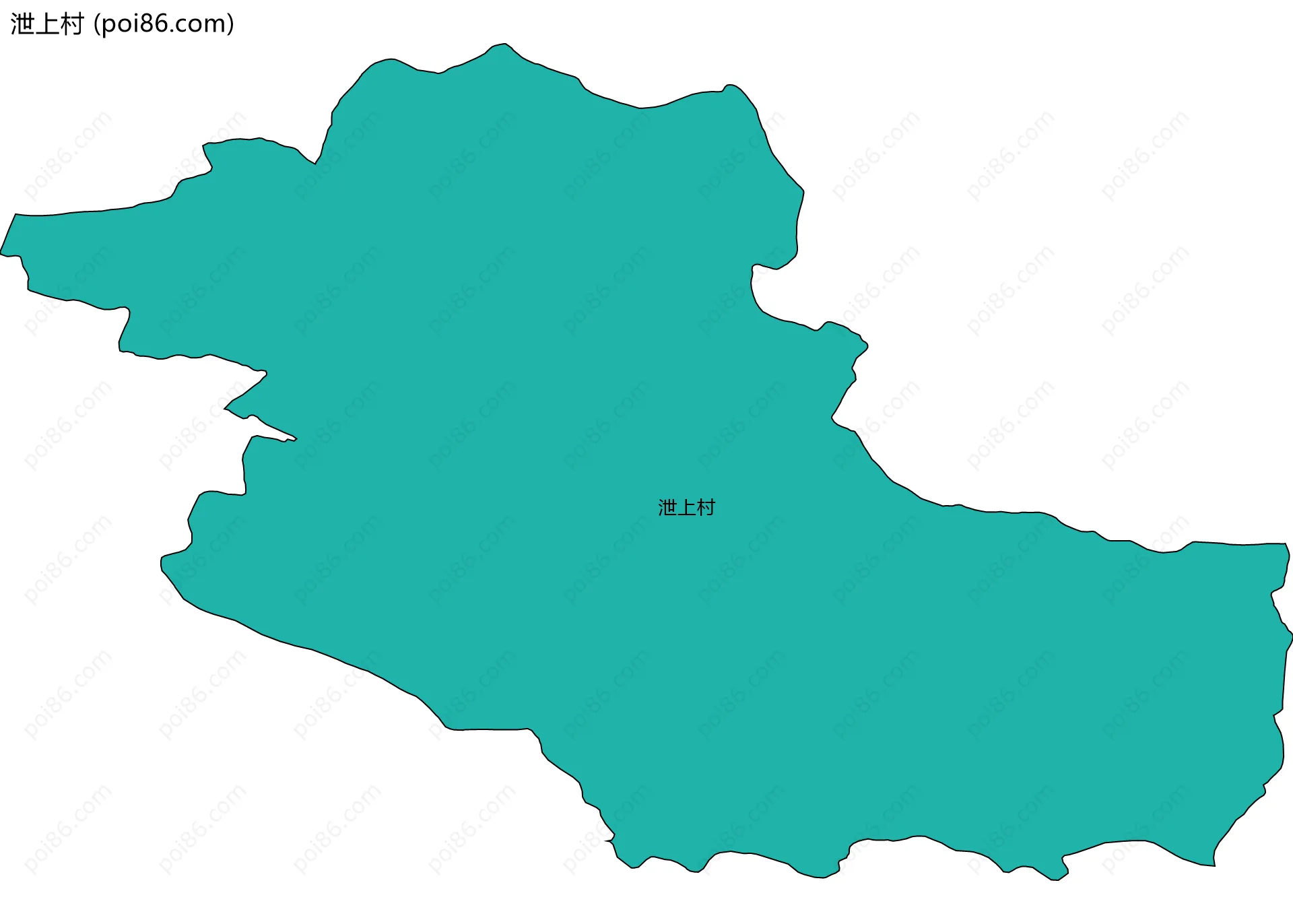 泄上村边界地图