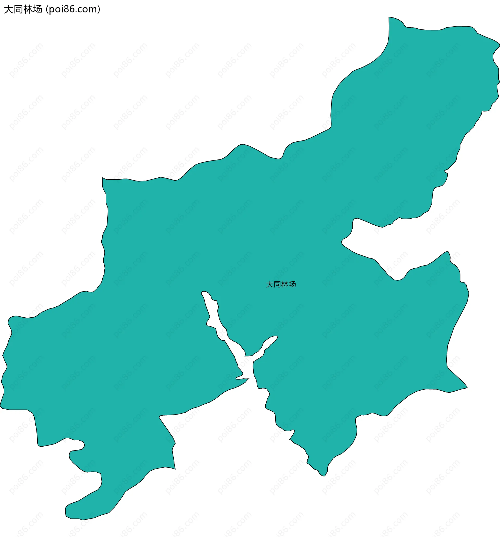 大同林场边界地图