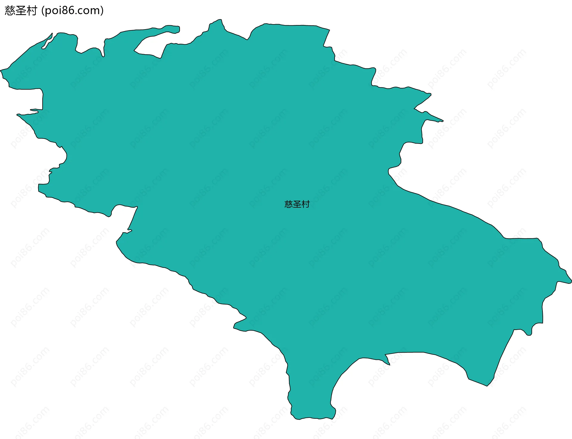 慈圣村边界地图