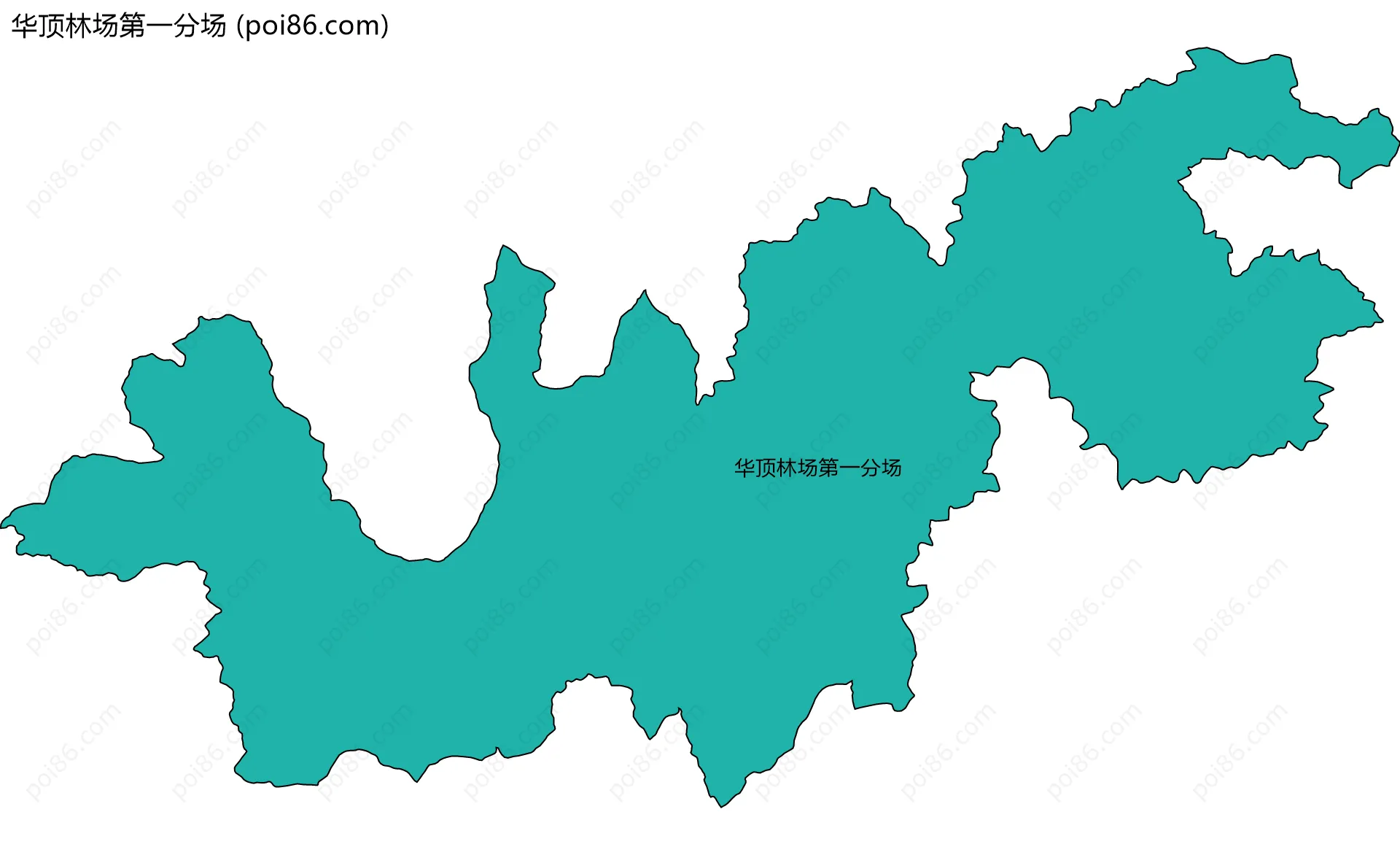 华顶林场第一分场边界地图