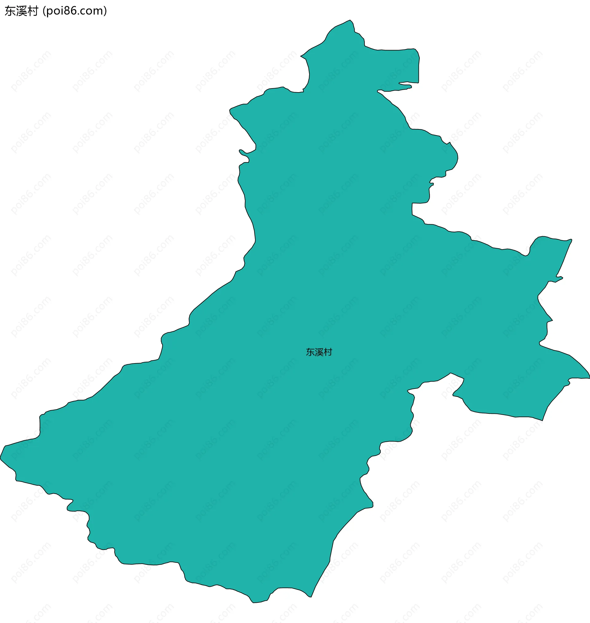 东溪村边界地图