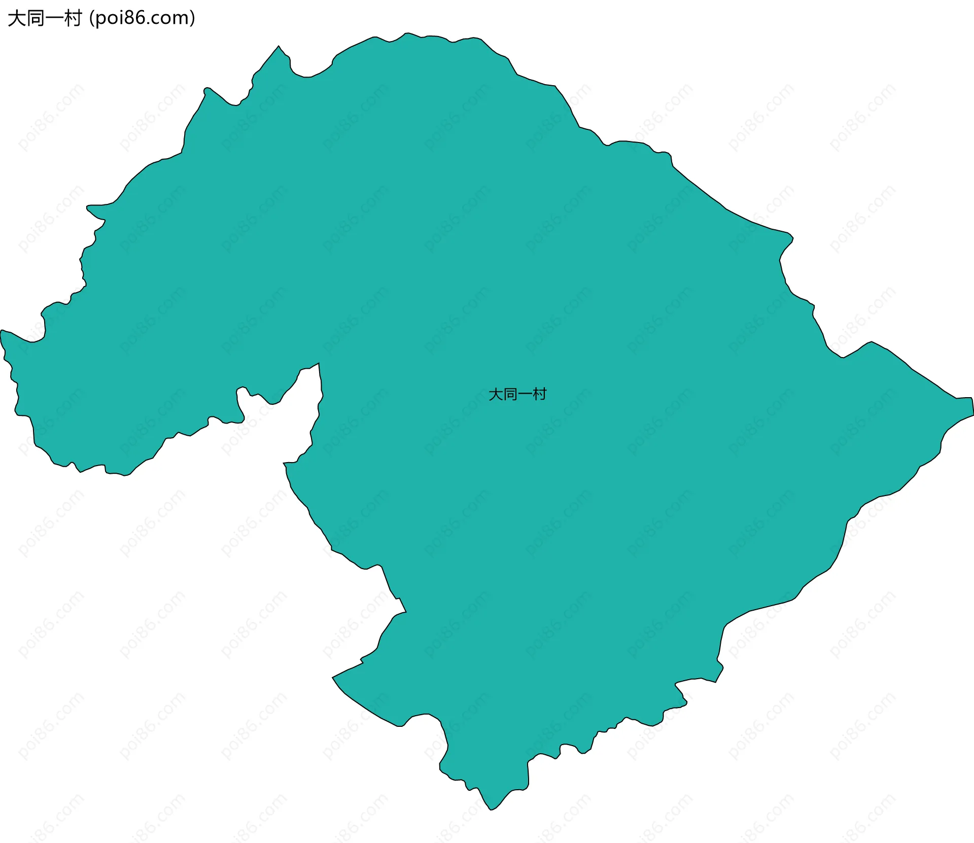 大同一村边界地图