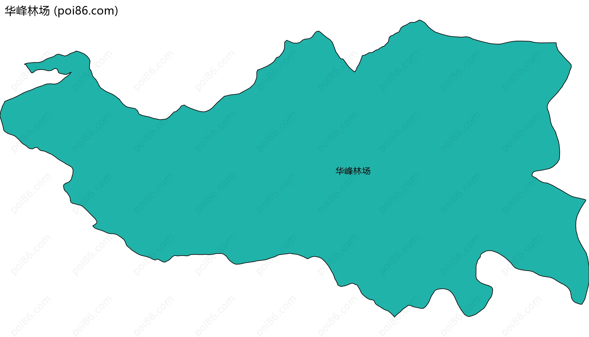 华峰林场边界地图