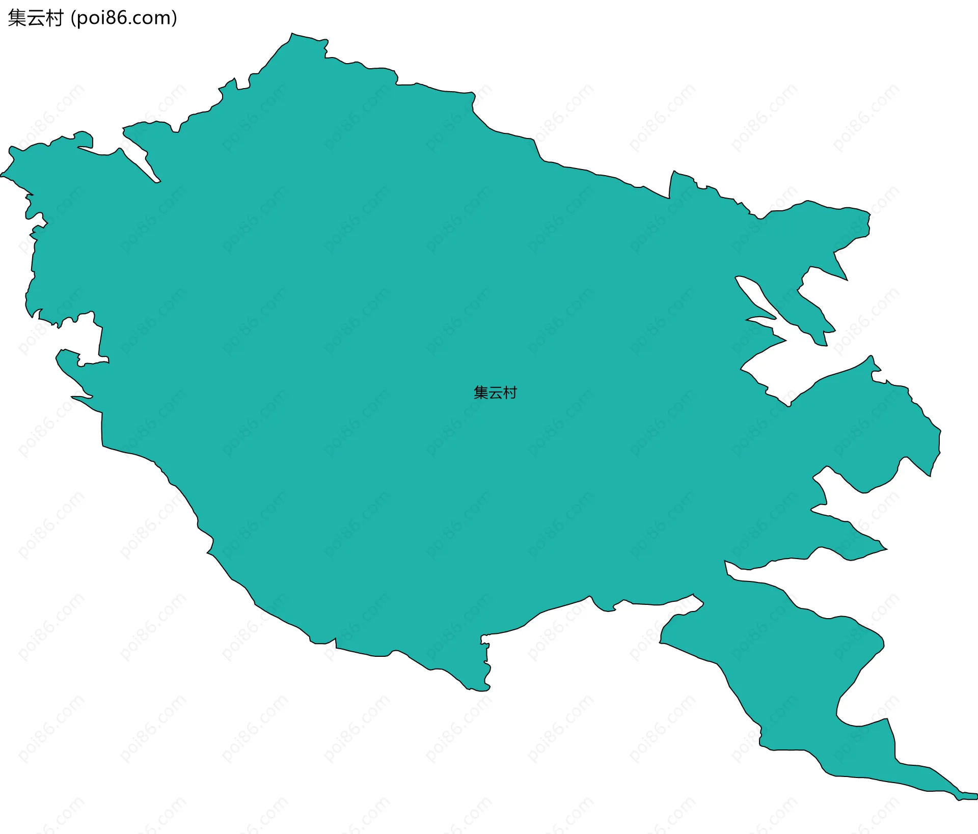 集云村边界地图